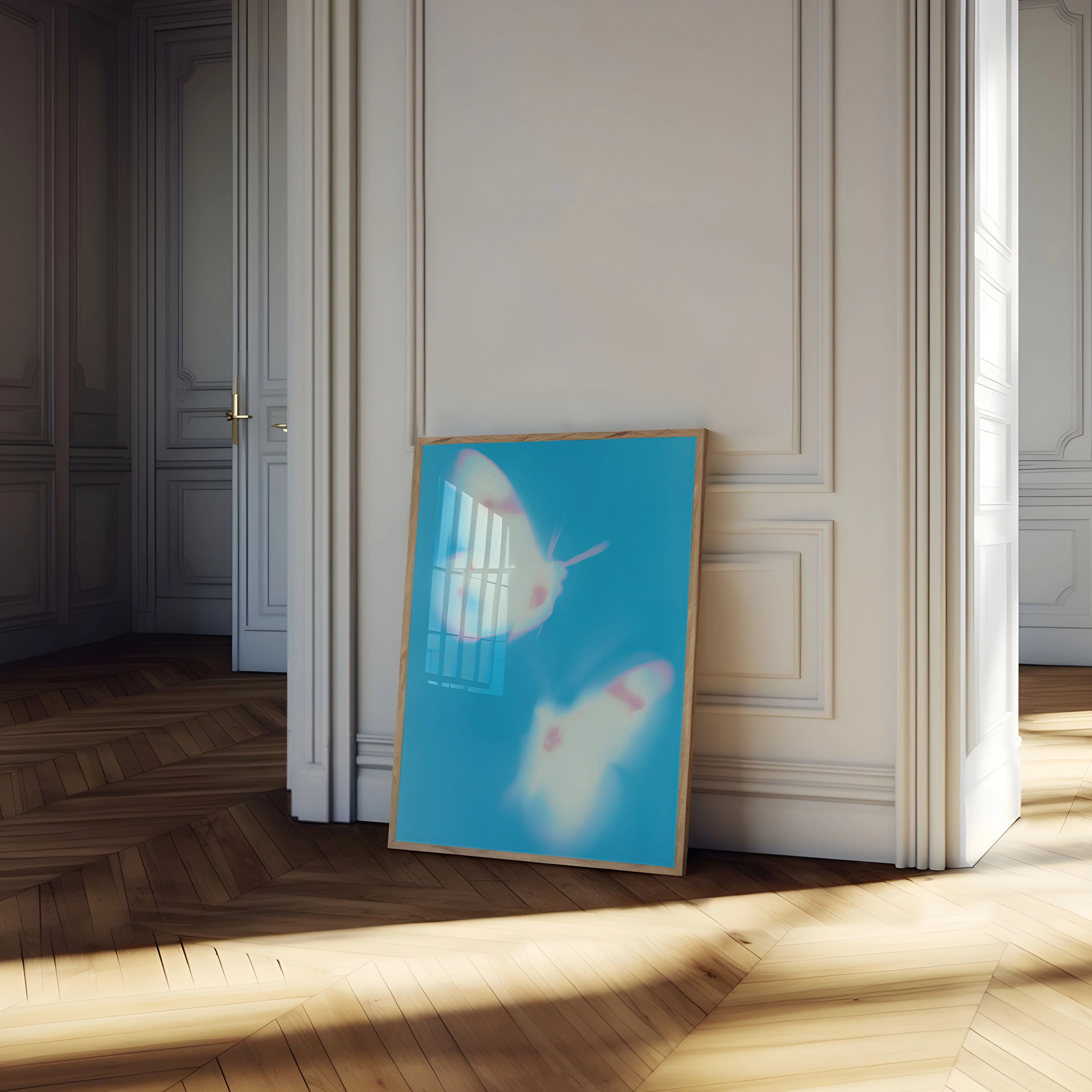 Ethereal Blue Butterfly Poster - Image 4