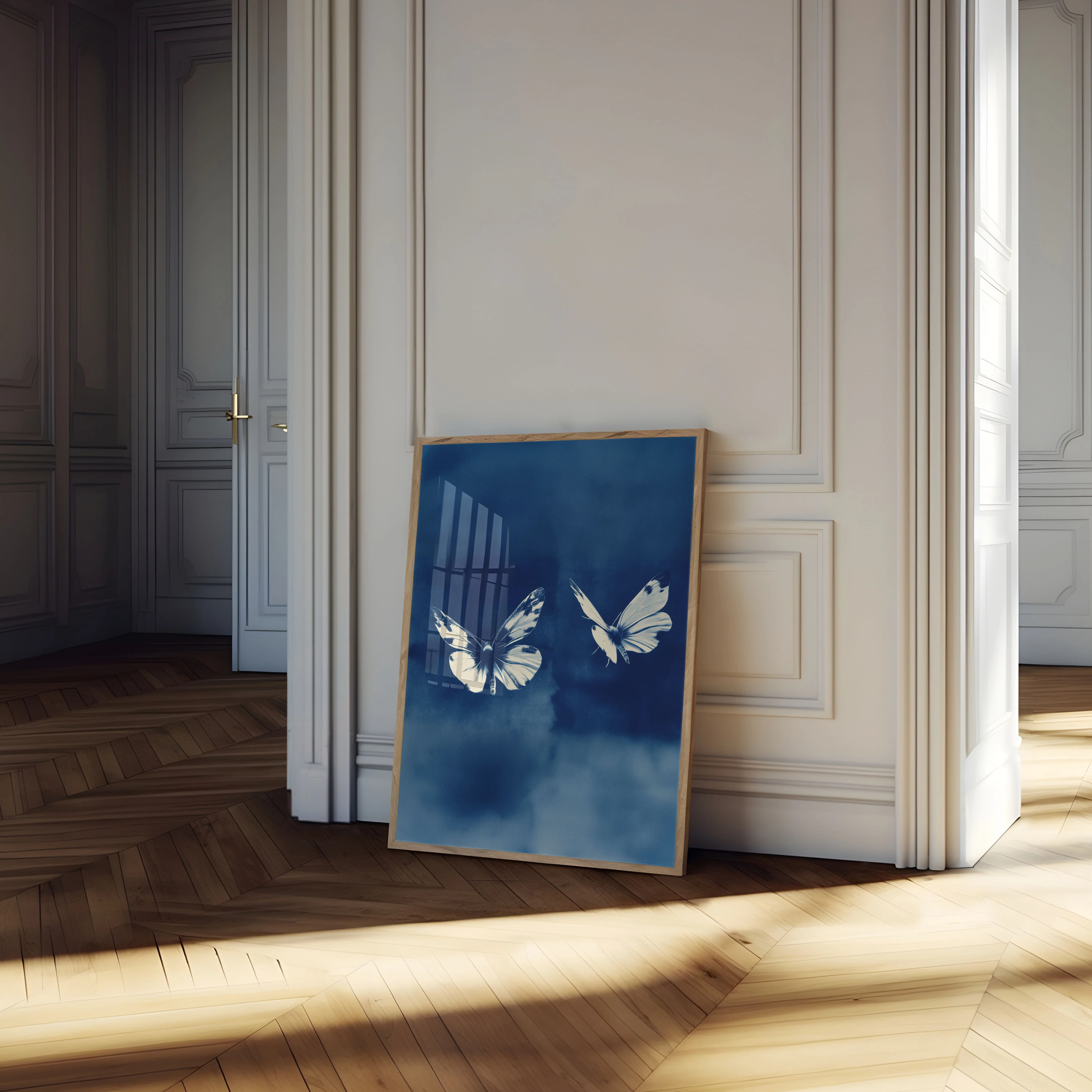 Ethereal Blue Butterfly Poster - Image 4
