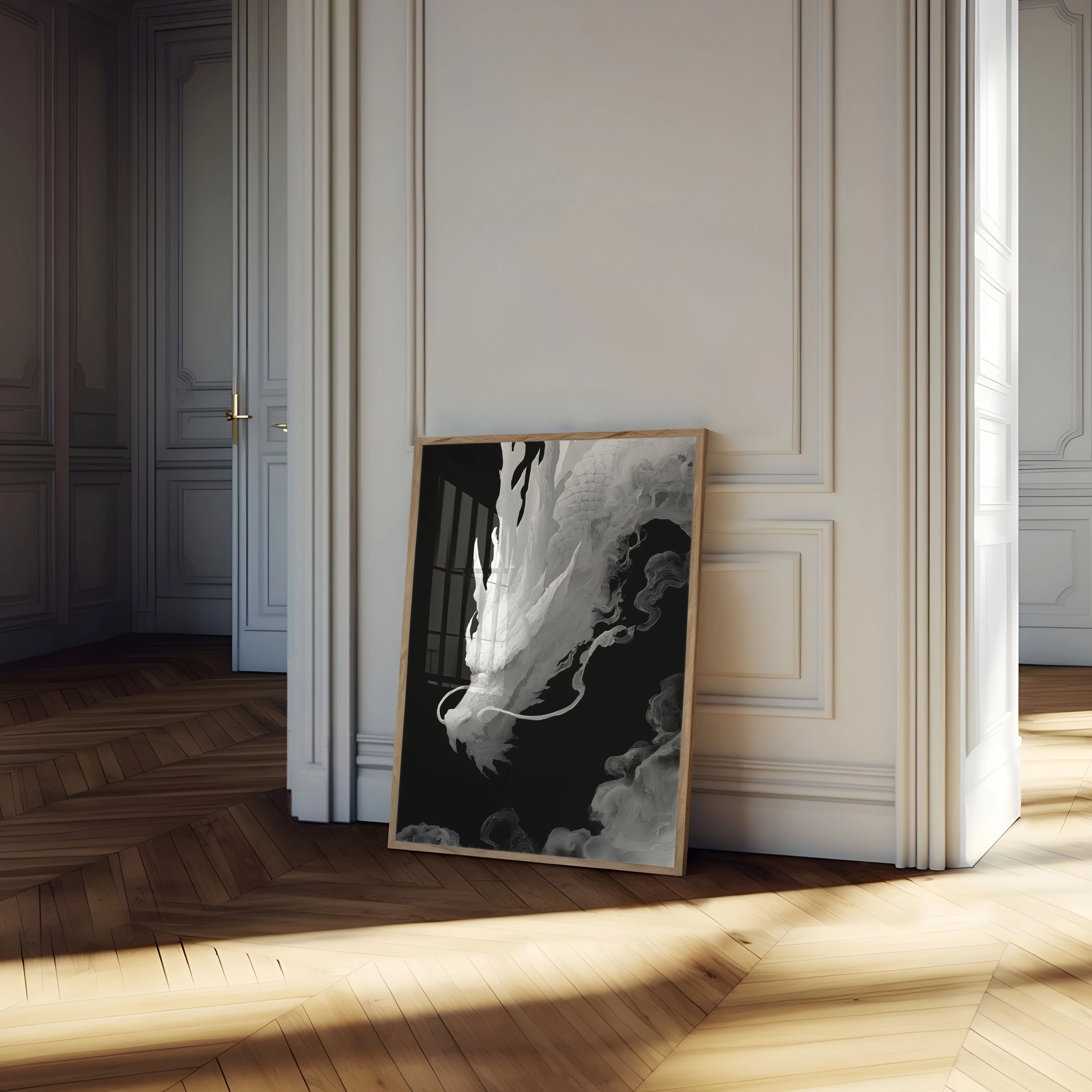 Ethereal Dragon Clouds Poster - Image 4