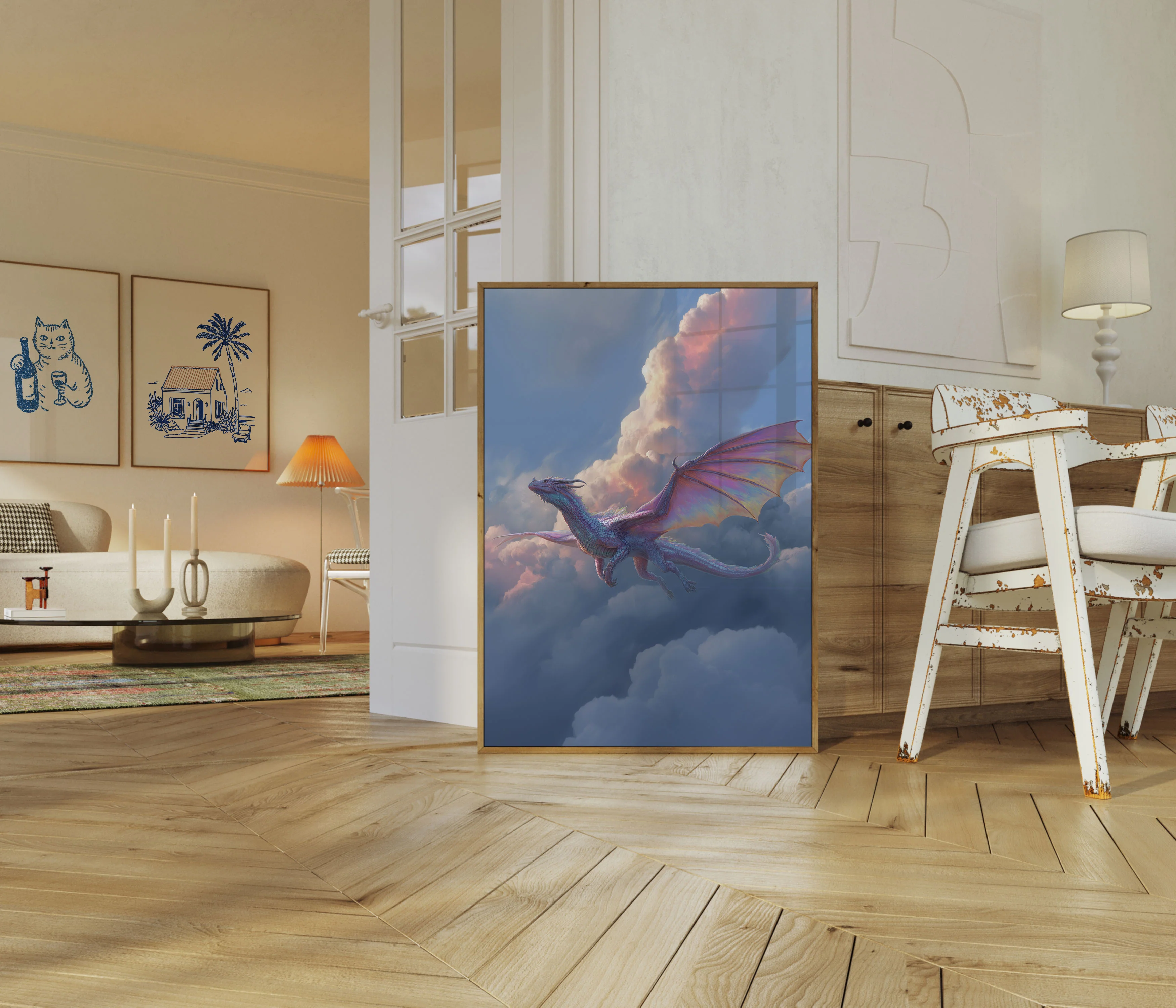 Ethereal Dragon Sky Journey Poster - Image 5