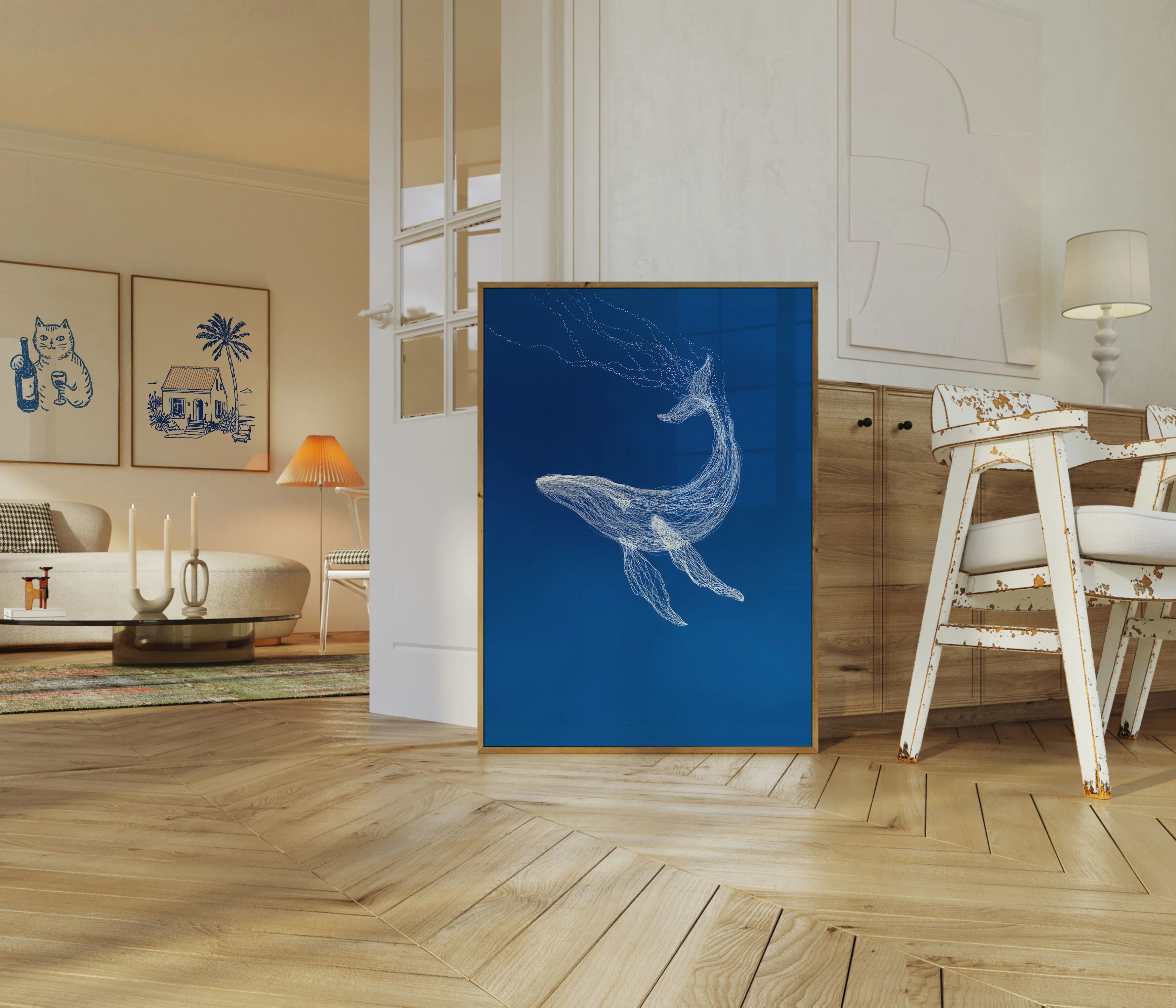 Ethereal Ocean Whale Poster - Image 5