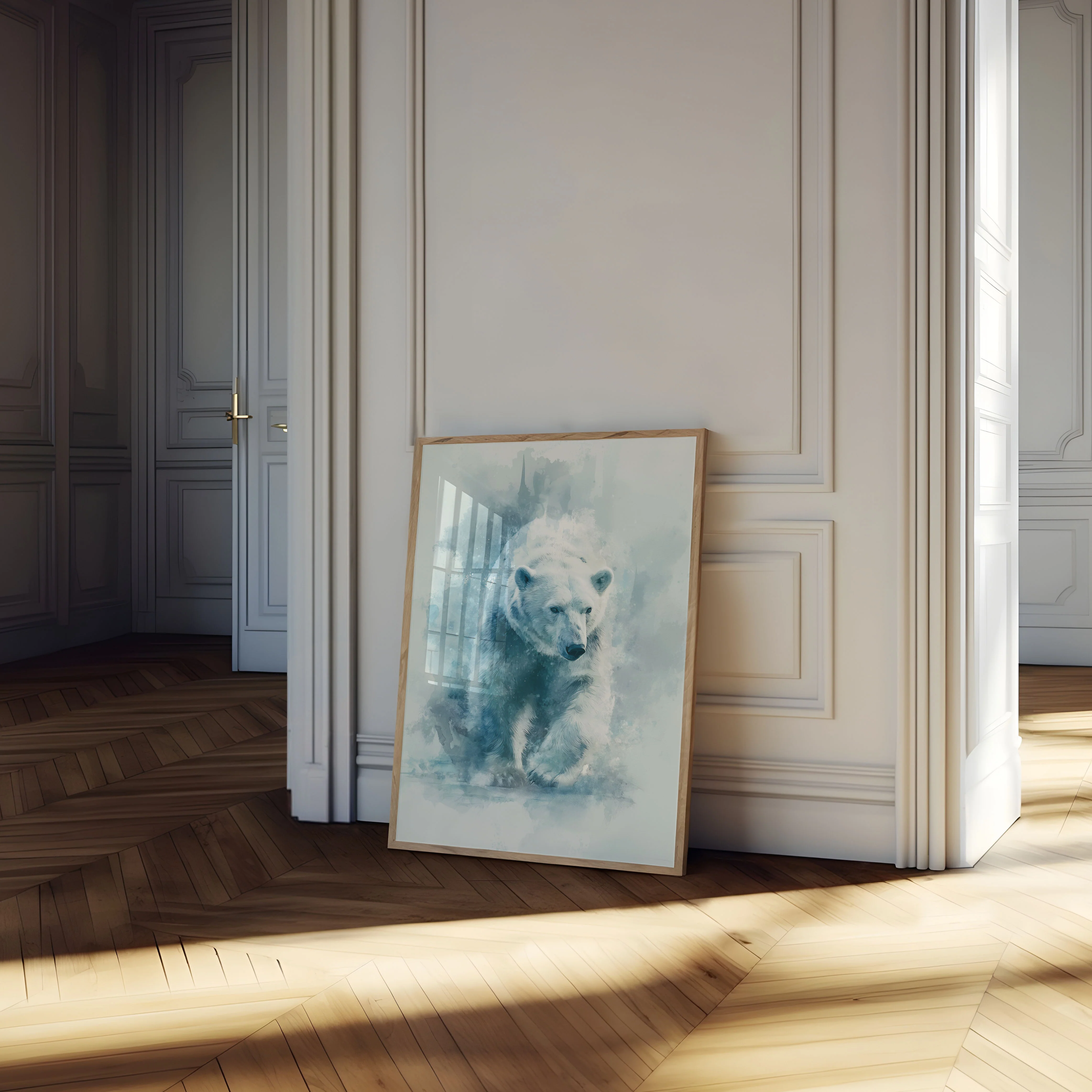 Ethereal Polar Bear Winter Poster - Image 4