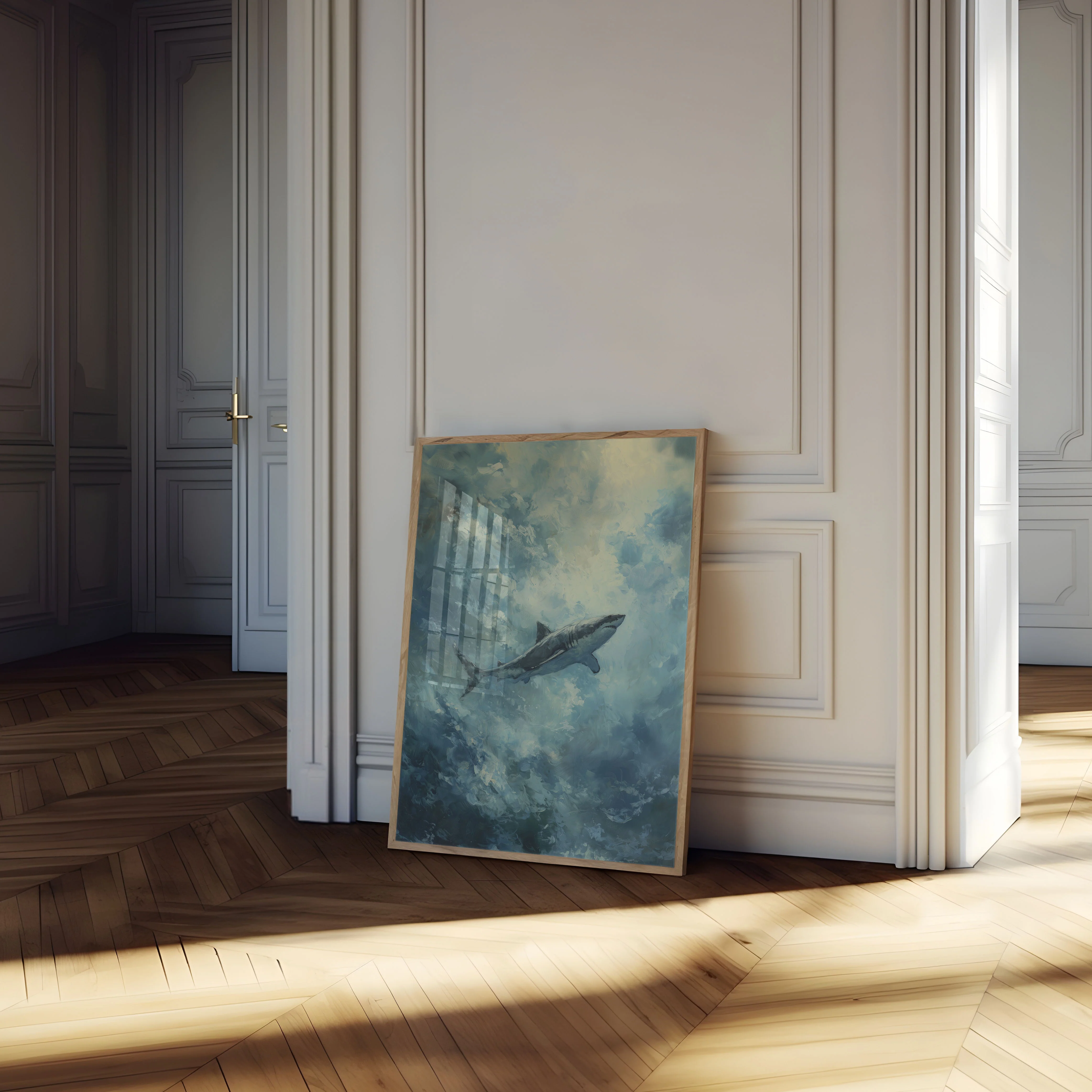 Ethereal Shark Ocean Depths Poster - Image 4