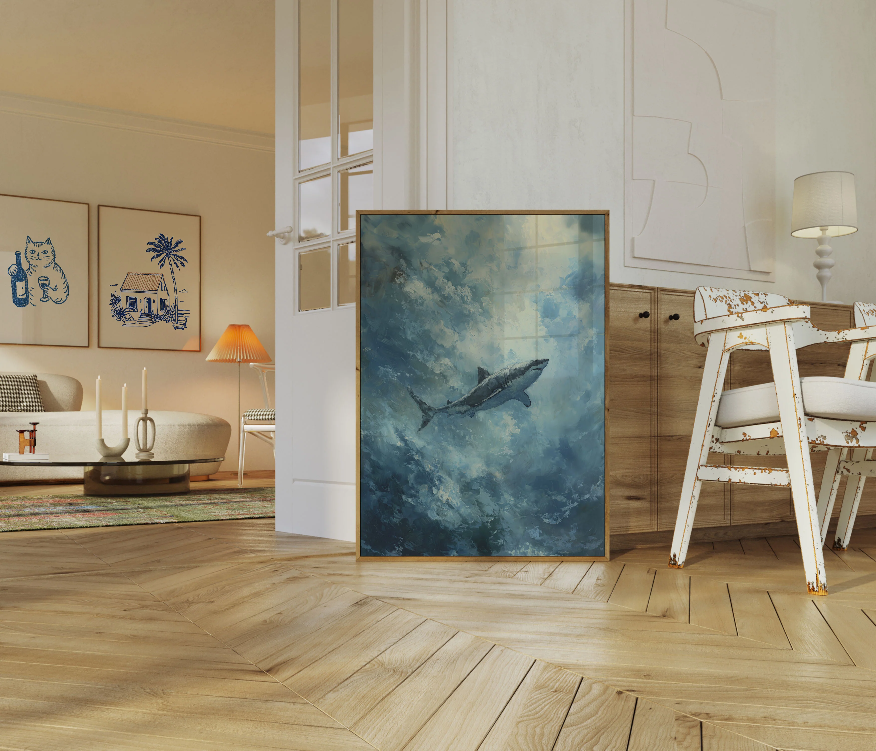 Ethereal Shark Ocean Depths Poster - Image 5