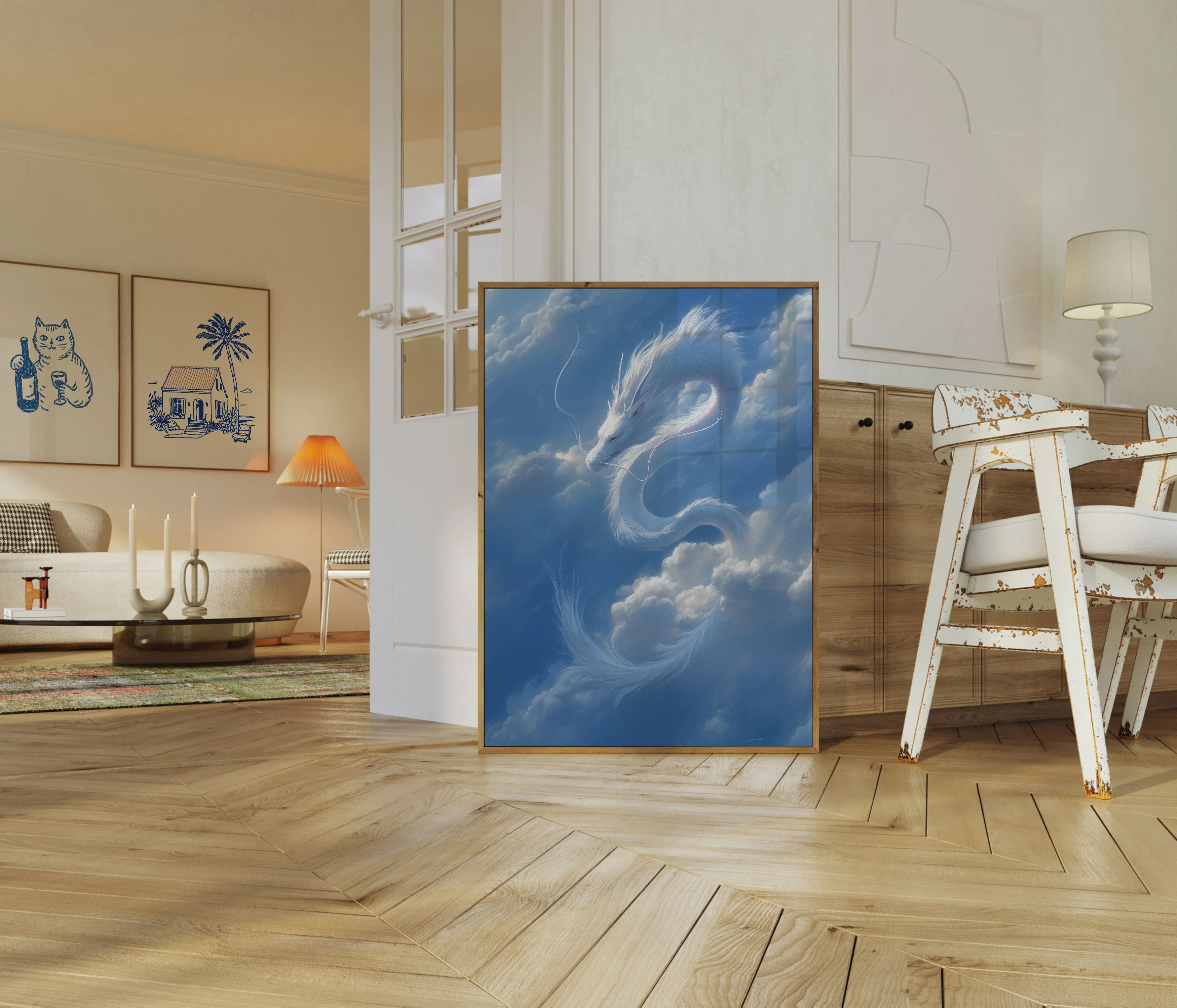 Ethereal Sky Dragon Poster - Image 5