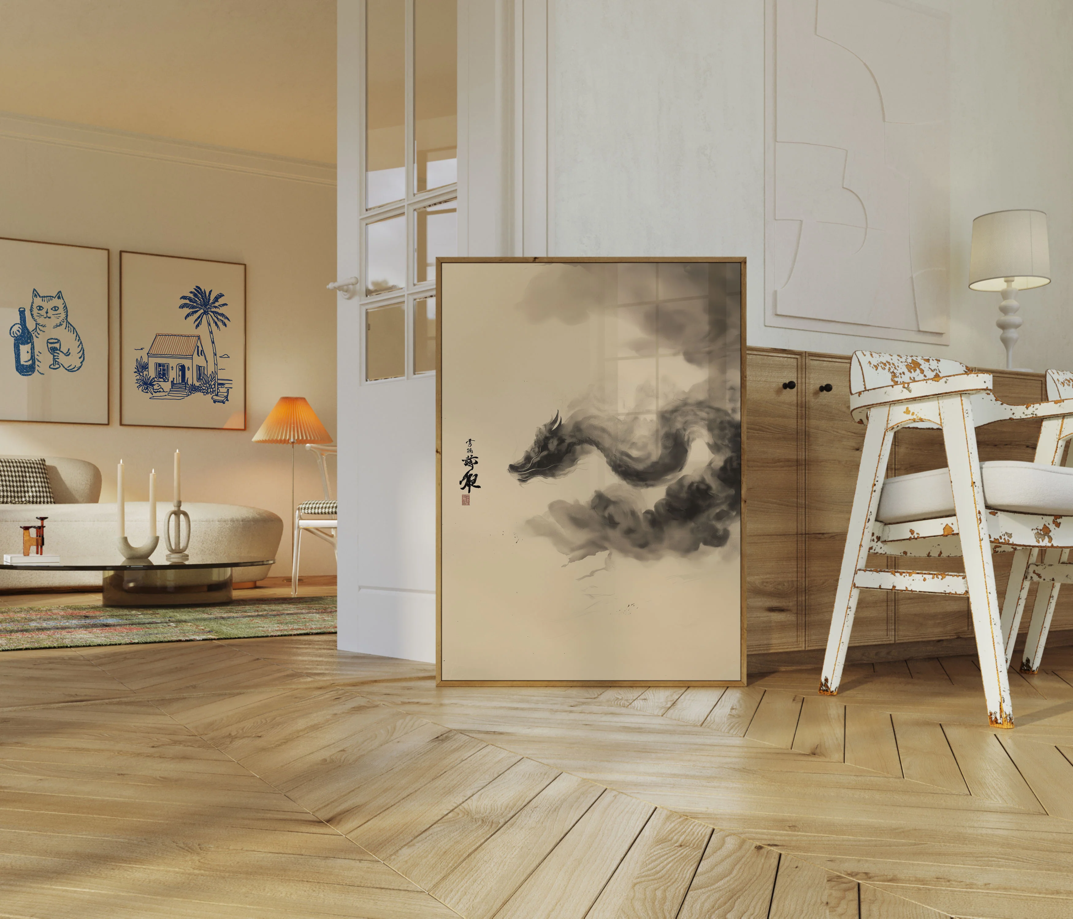 Ethereal Smoke Dragon Poster - Image 5