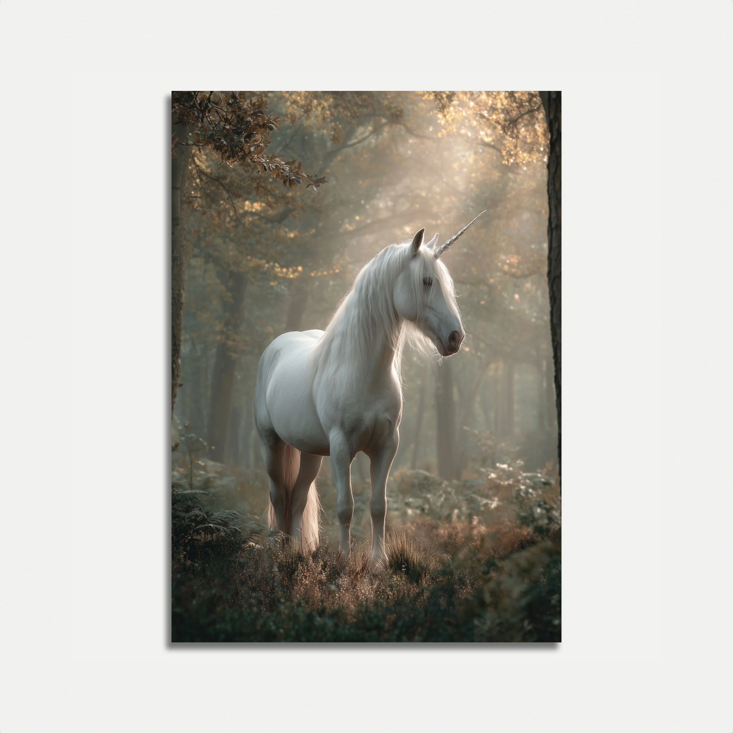 Ethereal Unicorn Forest Poster