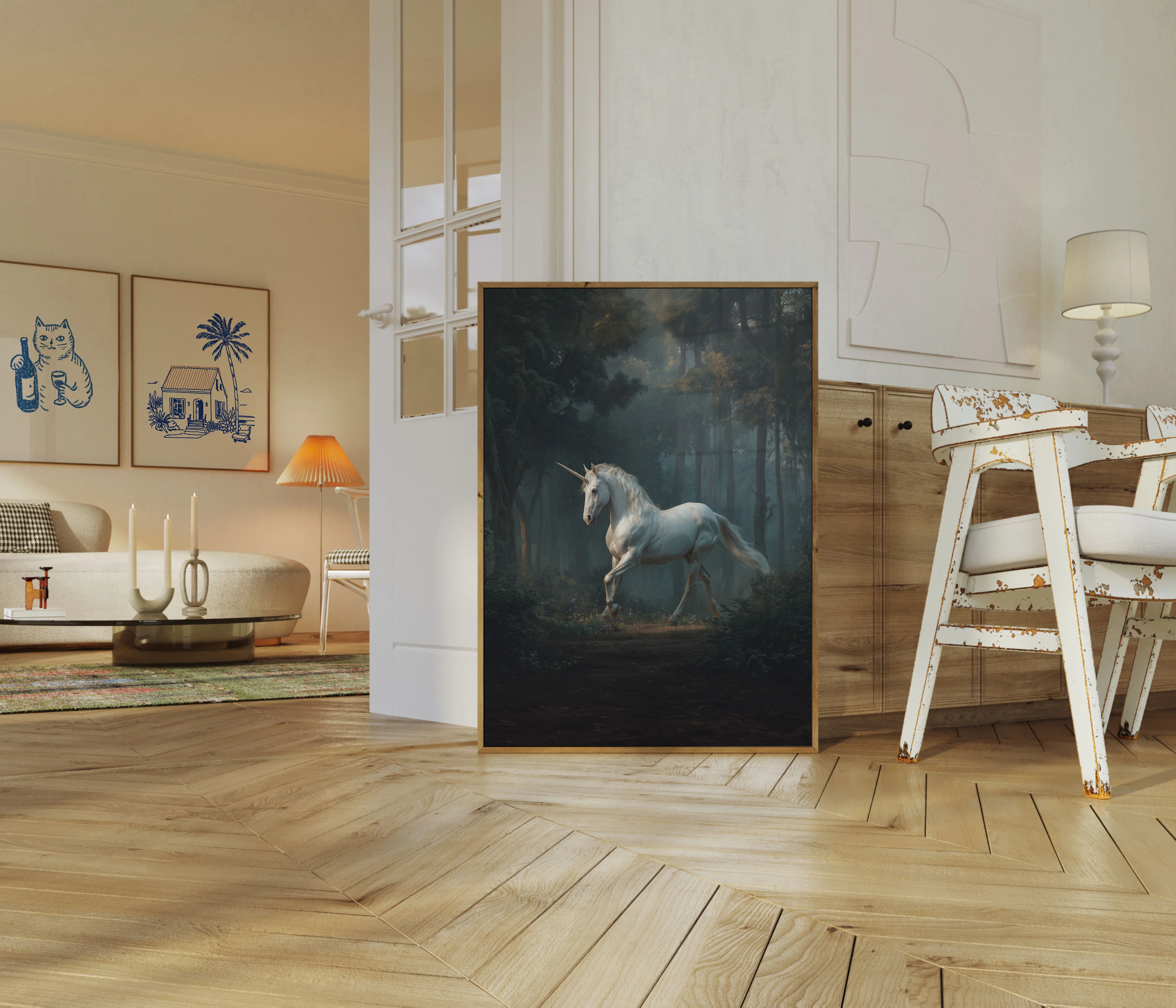 Ethereal Unicorn Forest Poster - Image 5