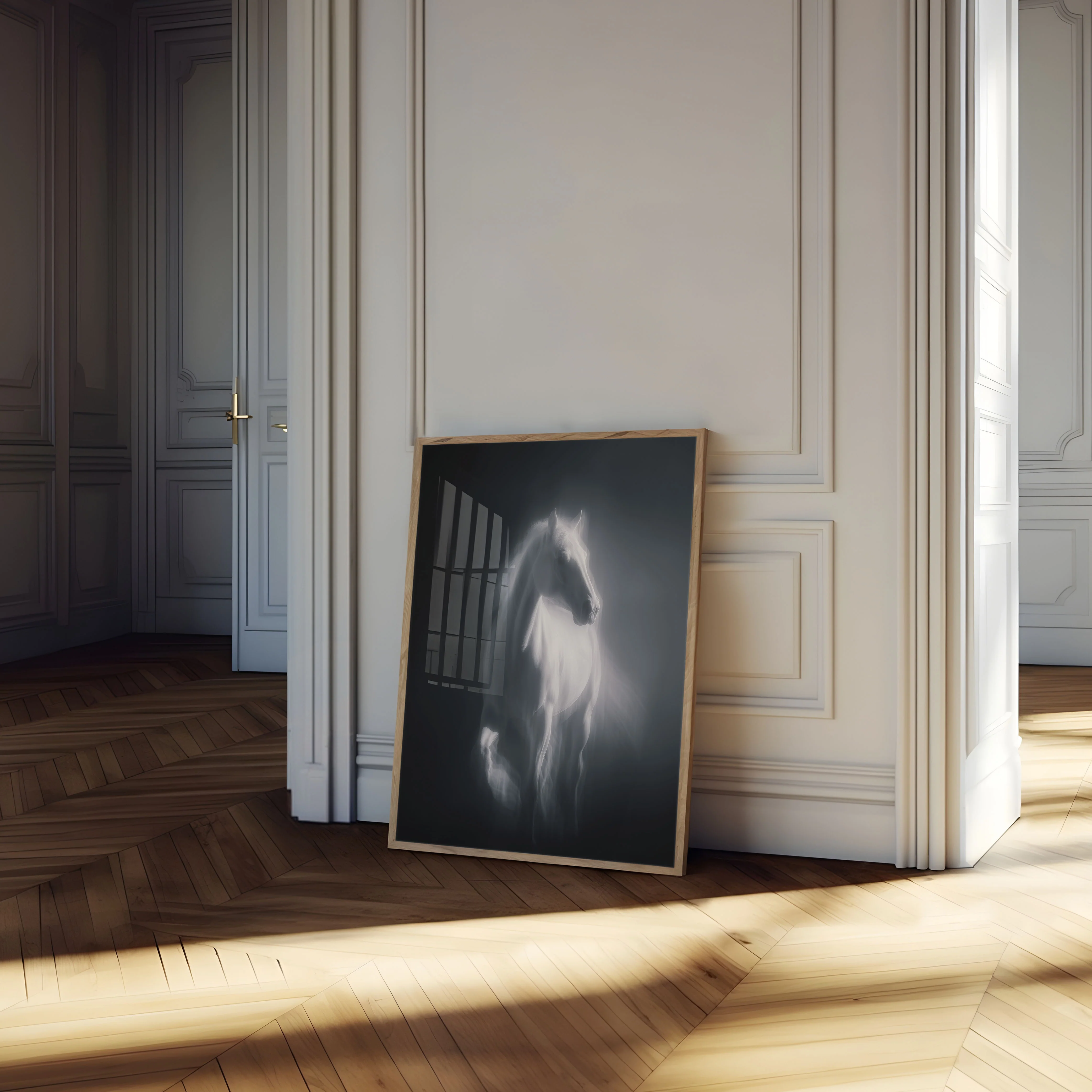Ethereal White Horse Poster - Image 4