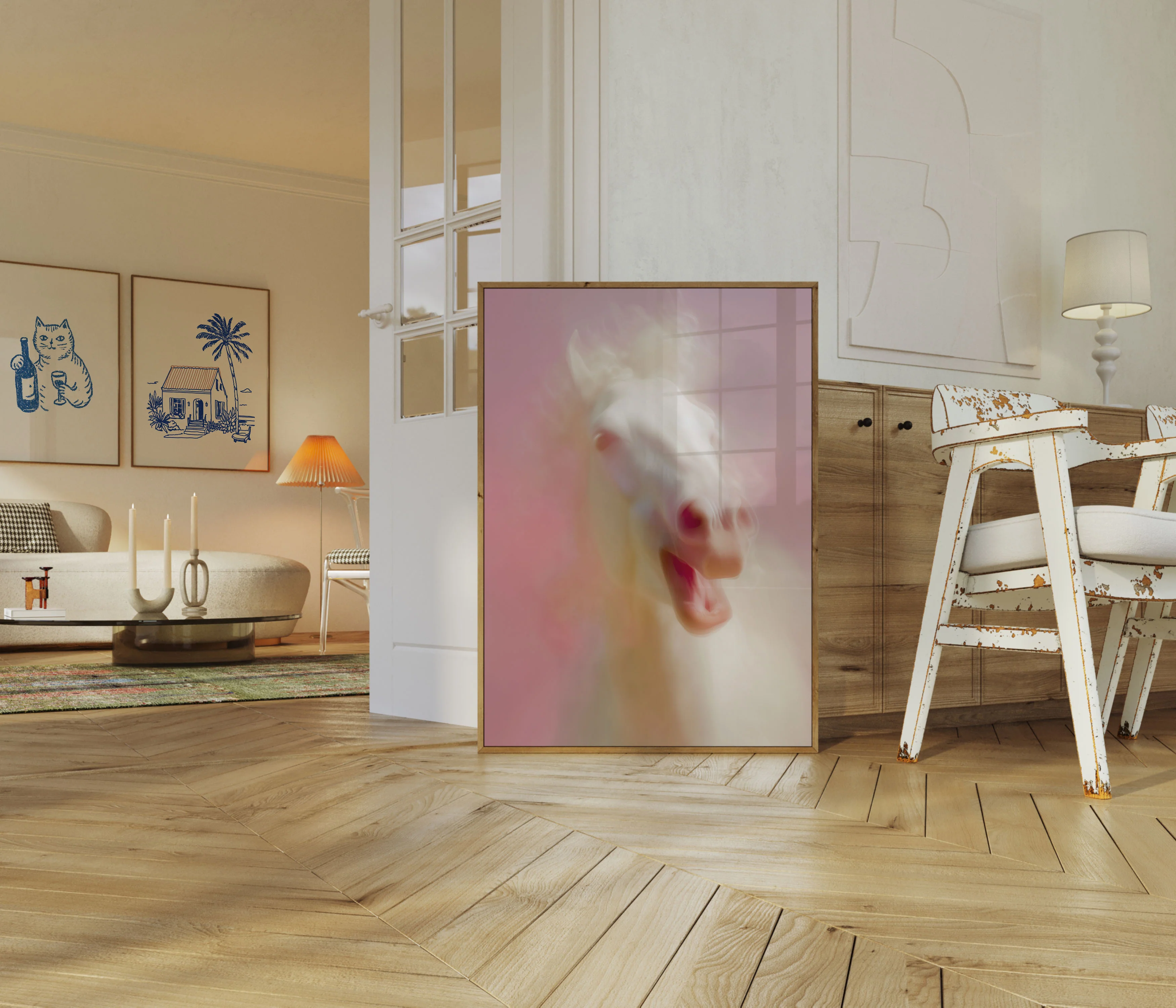 Ethereal White Horse Poster - Image 5