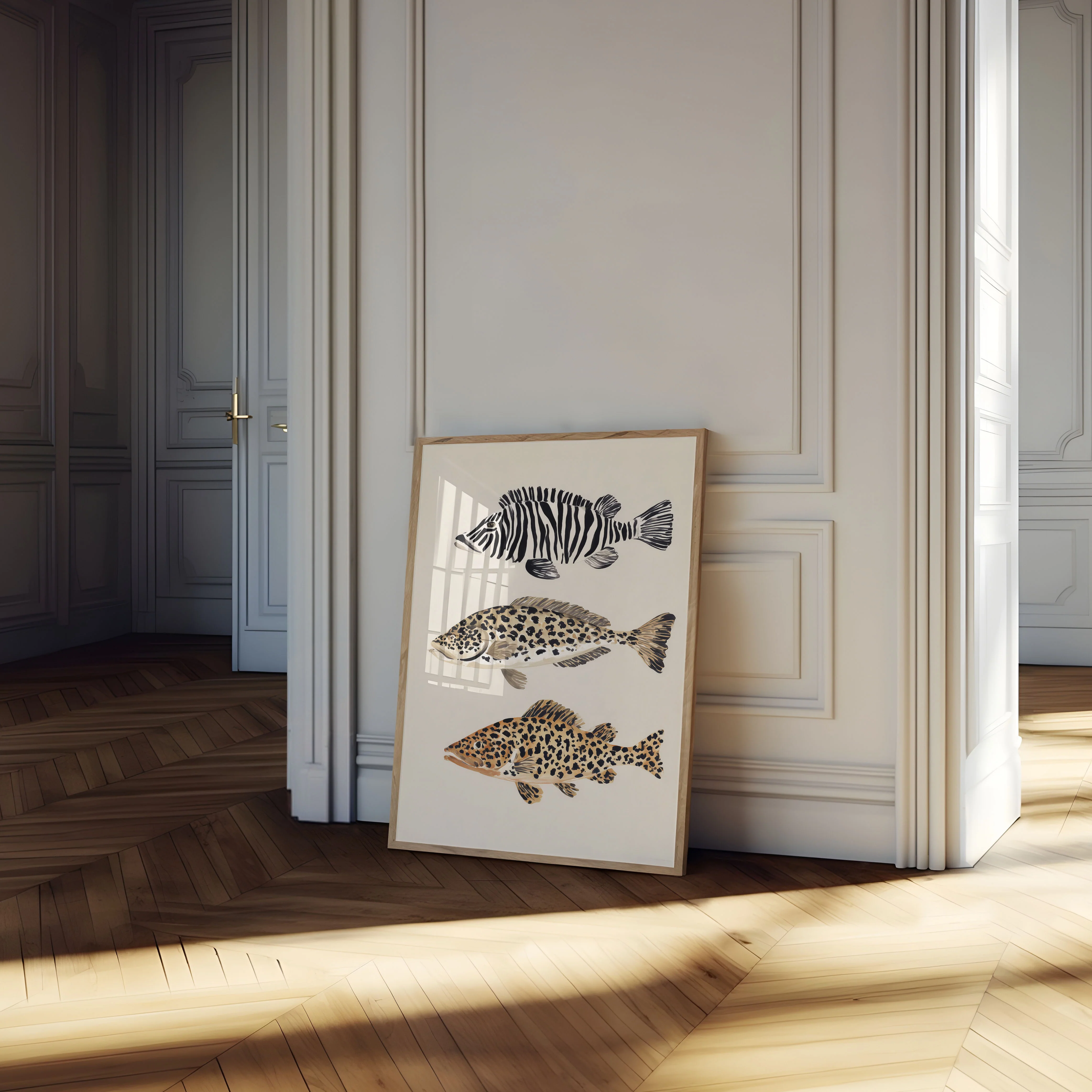 Exotic Fish Pattern Poster - Image 4
