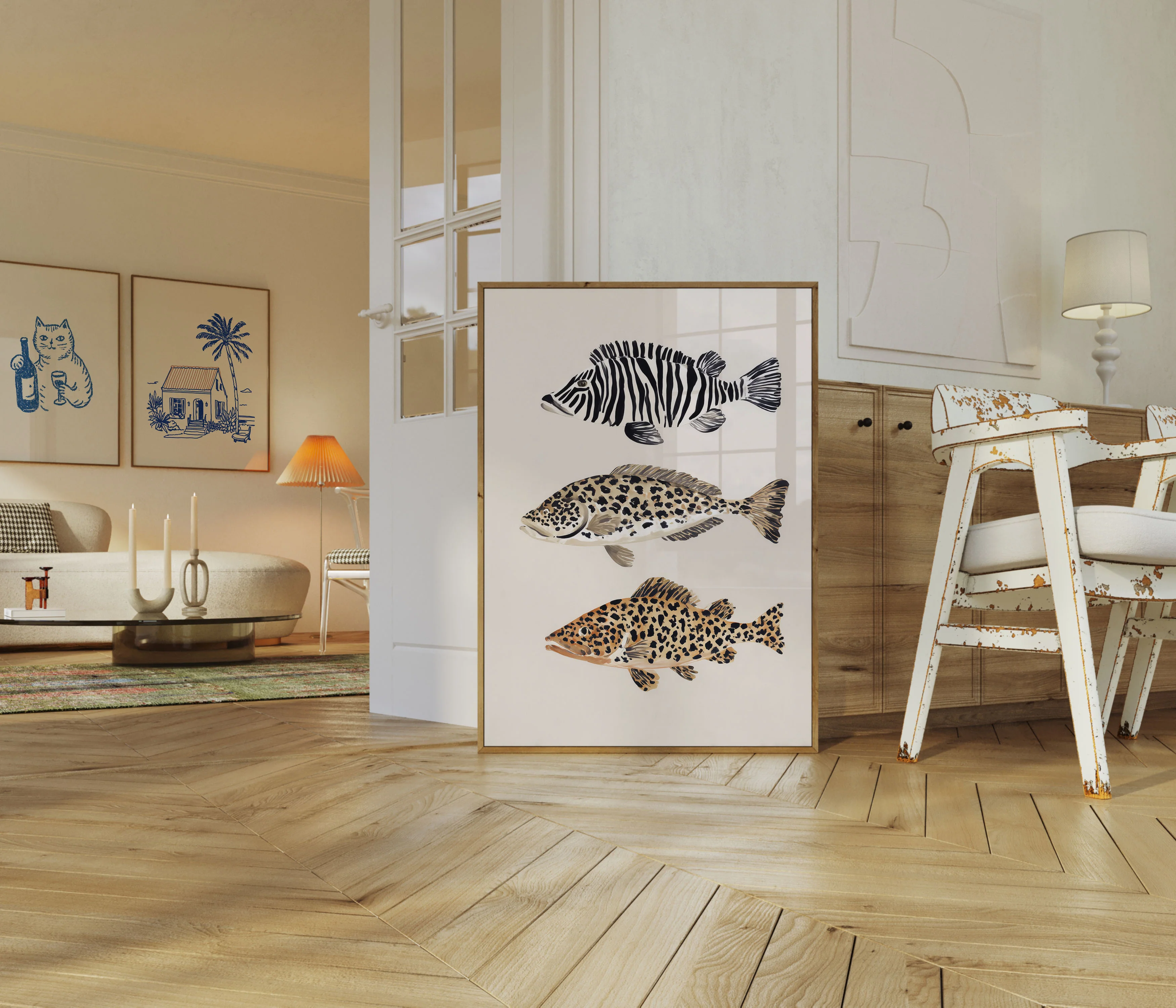 Exotic Fish Pattern Poster - Image 5