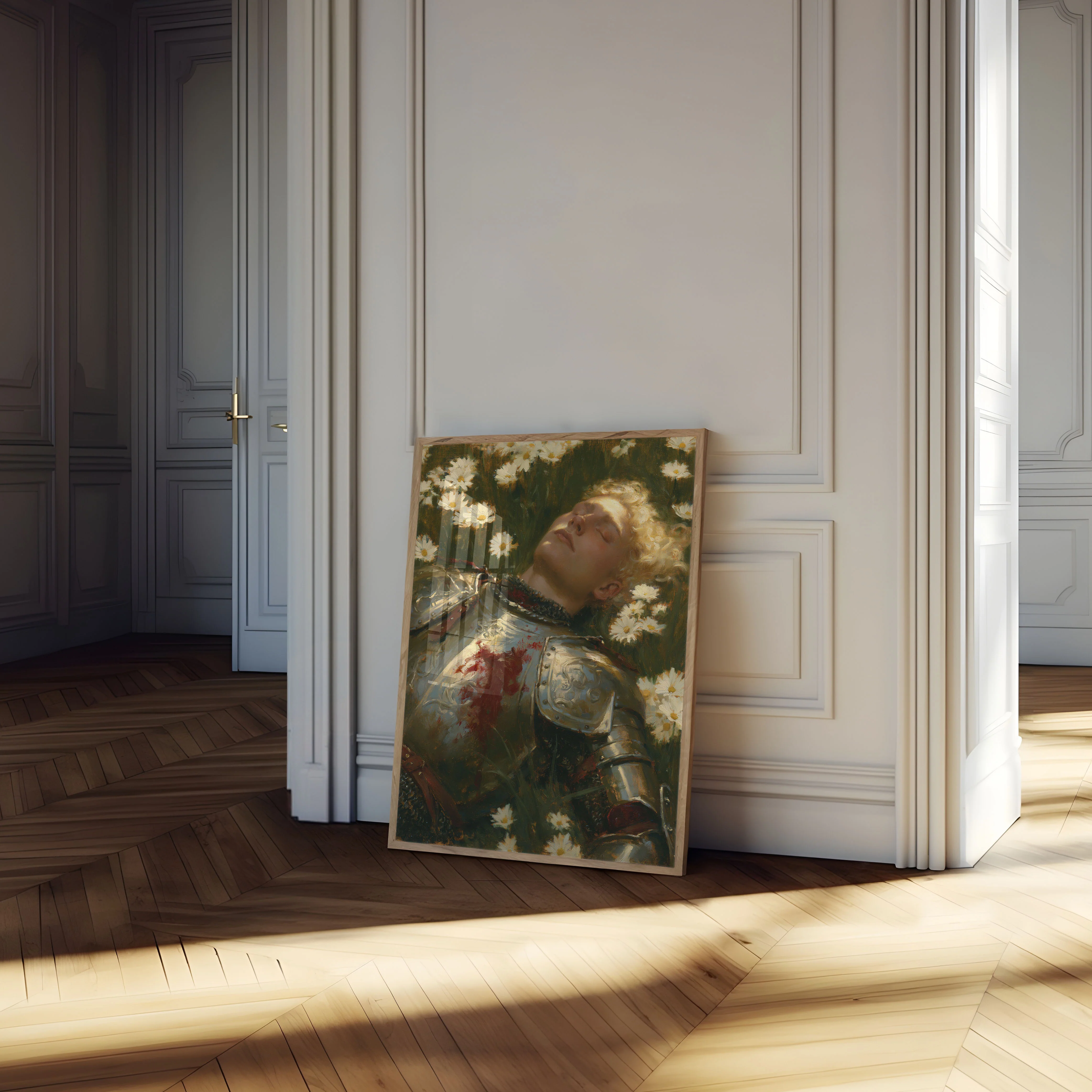 Fallen Warrior in Daisies Poster - Image 4