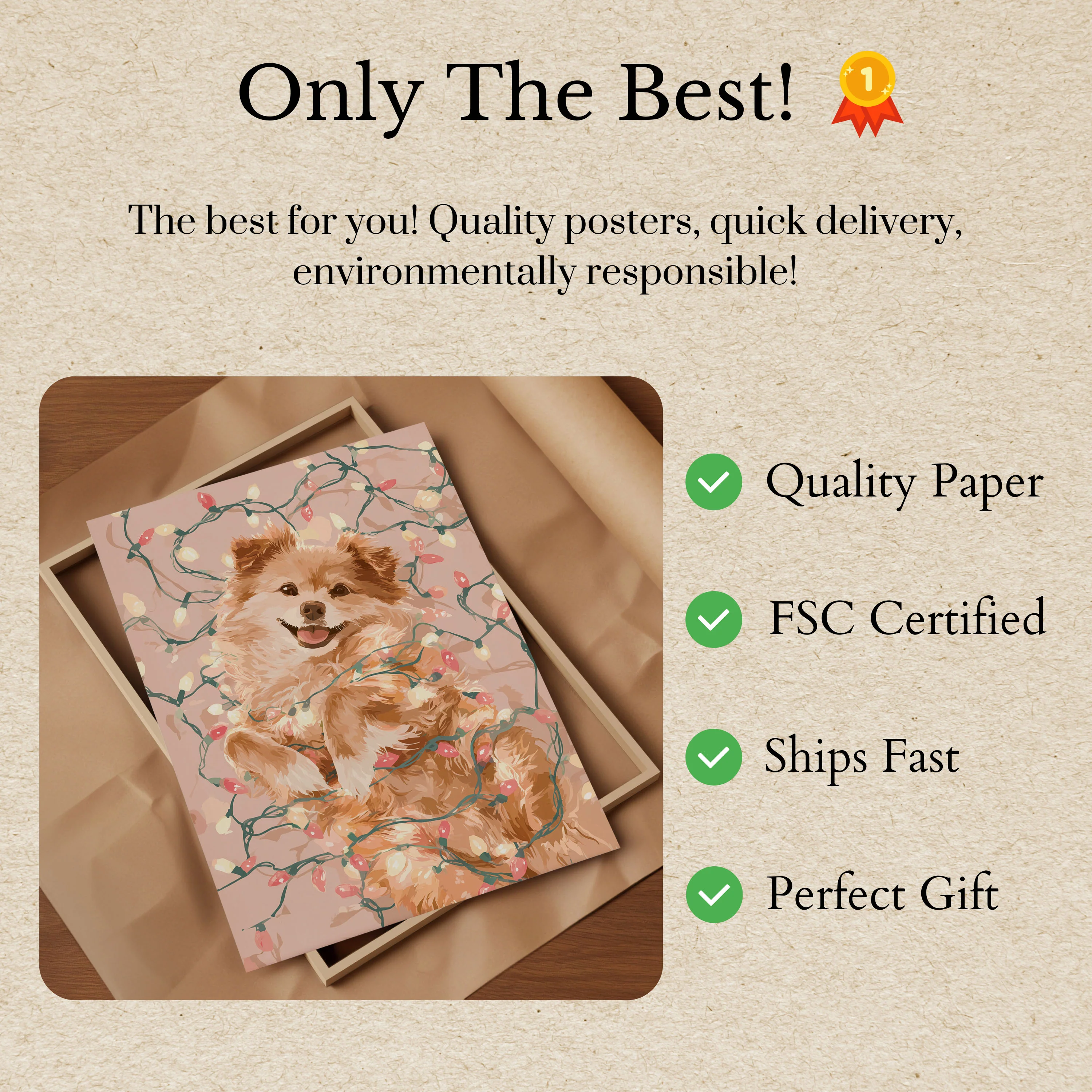 Festive Furry Friend Poster - Image 3