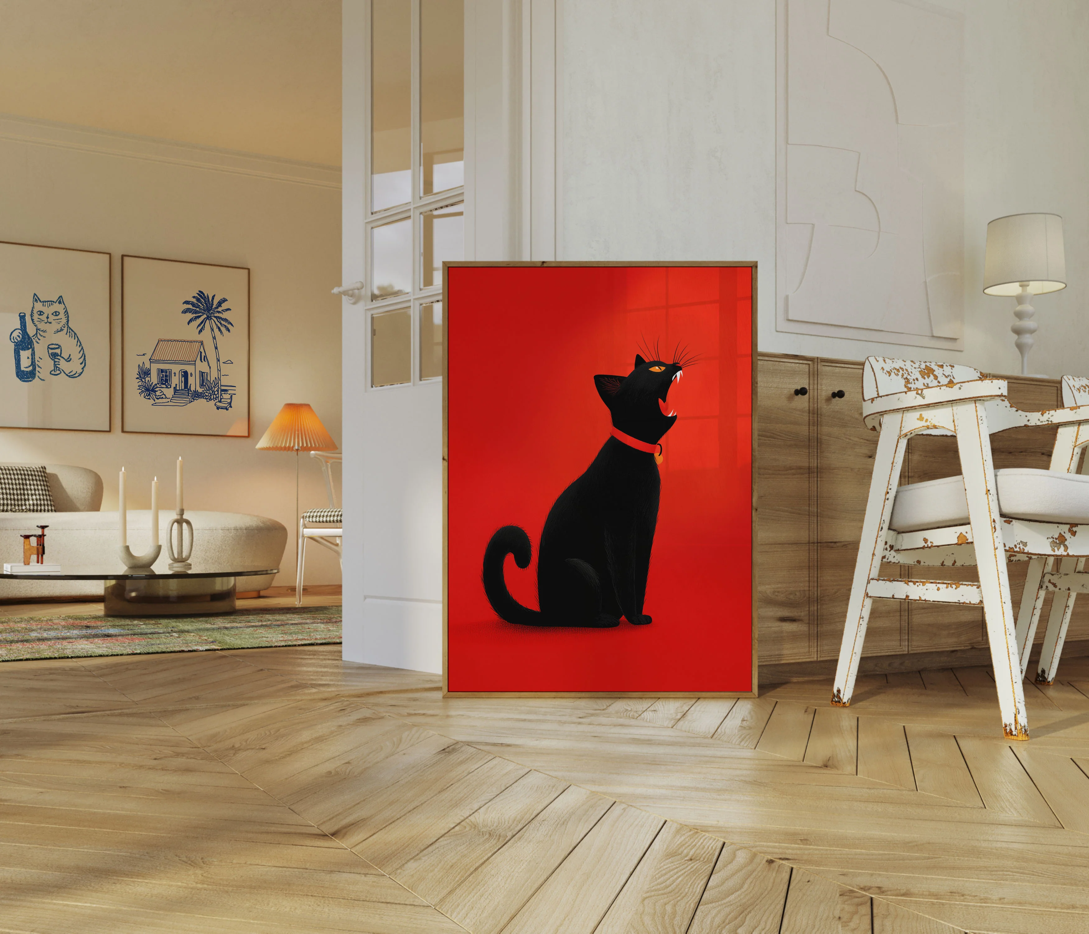 Fierce Black Cat Poster - Image 5