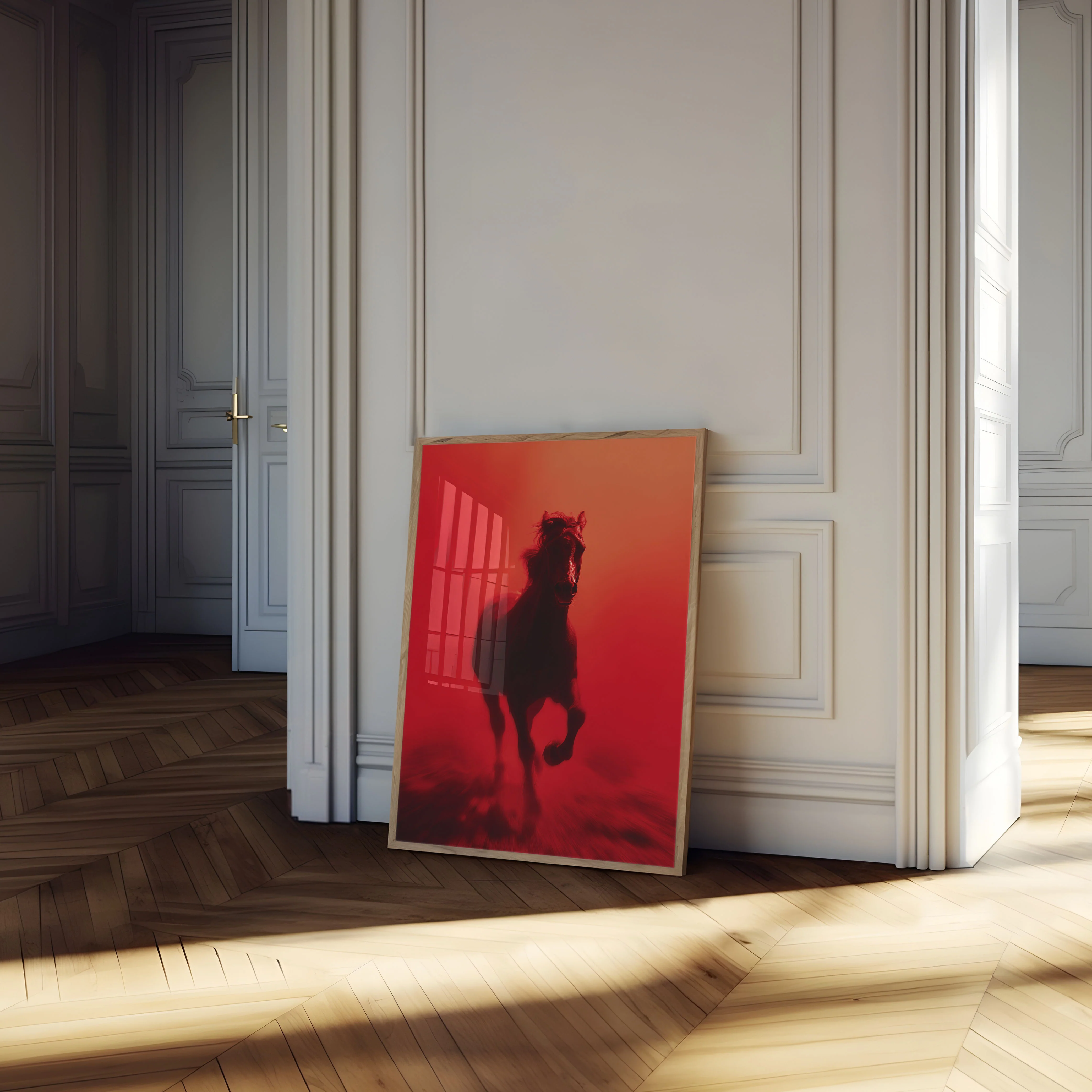 Fierce Red Horse Running Poster - Image 4