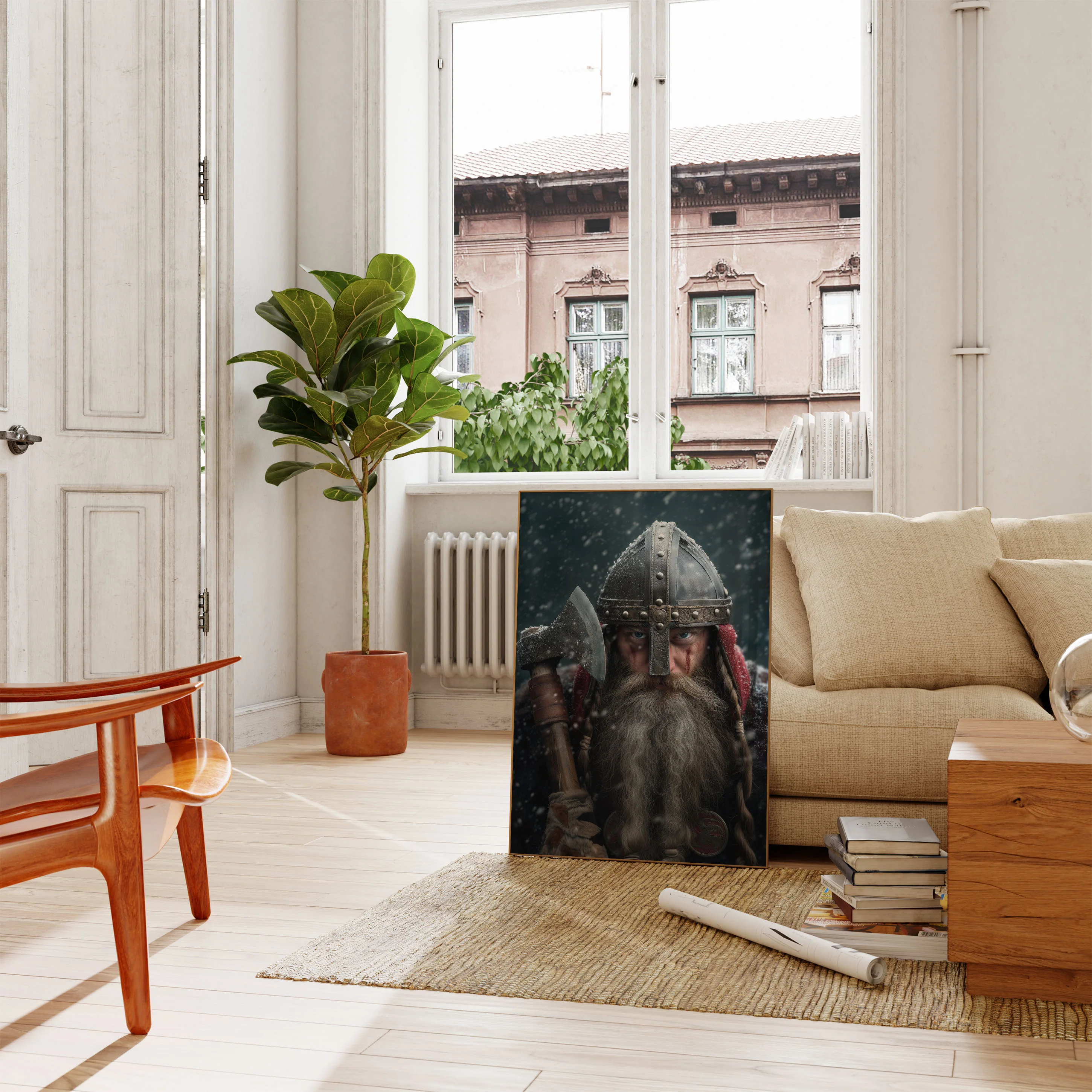 Fierce Viking Warrior Poster - Image 2