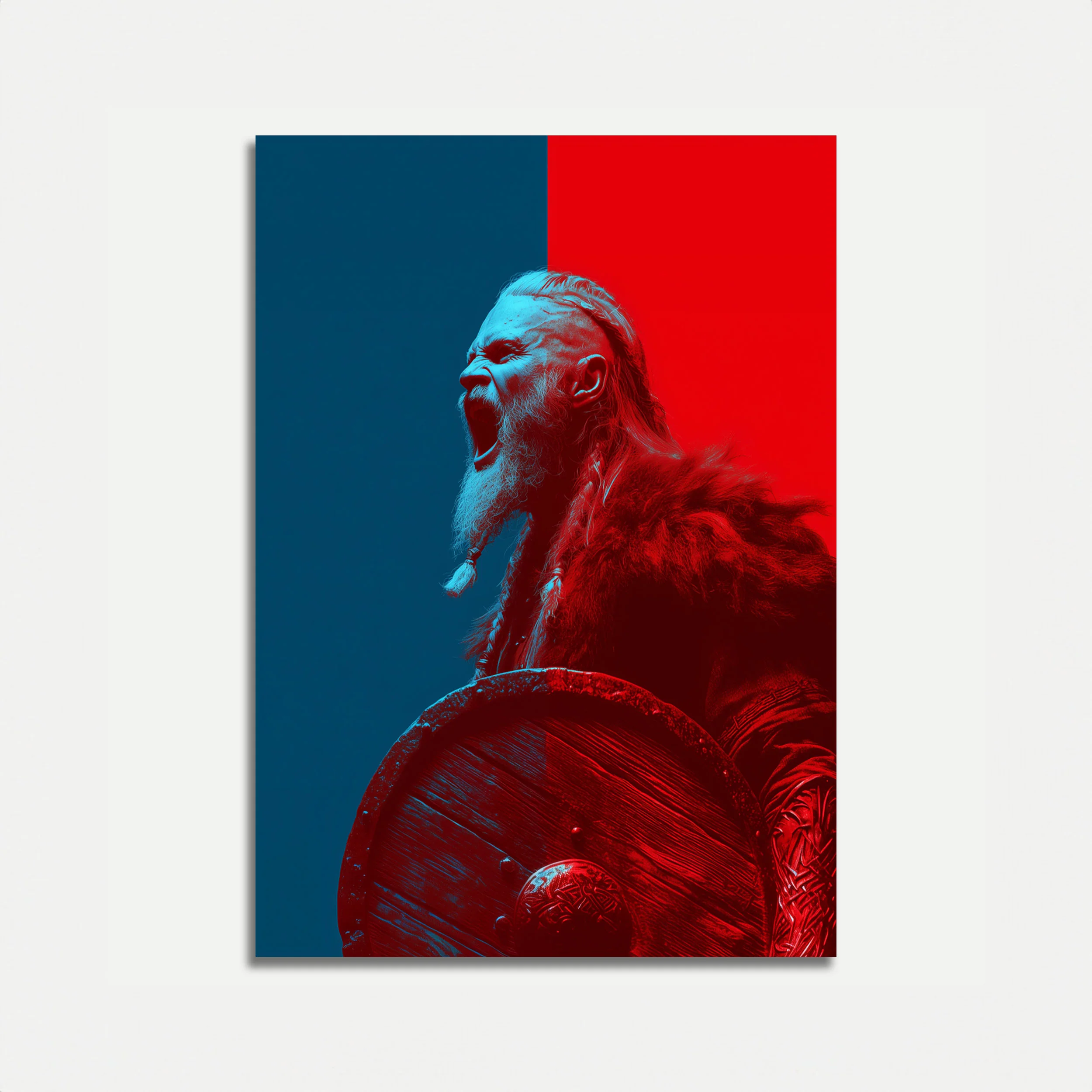 Fierce Viking Warrior Poster