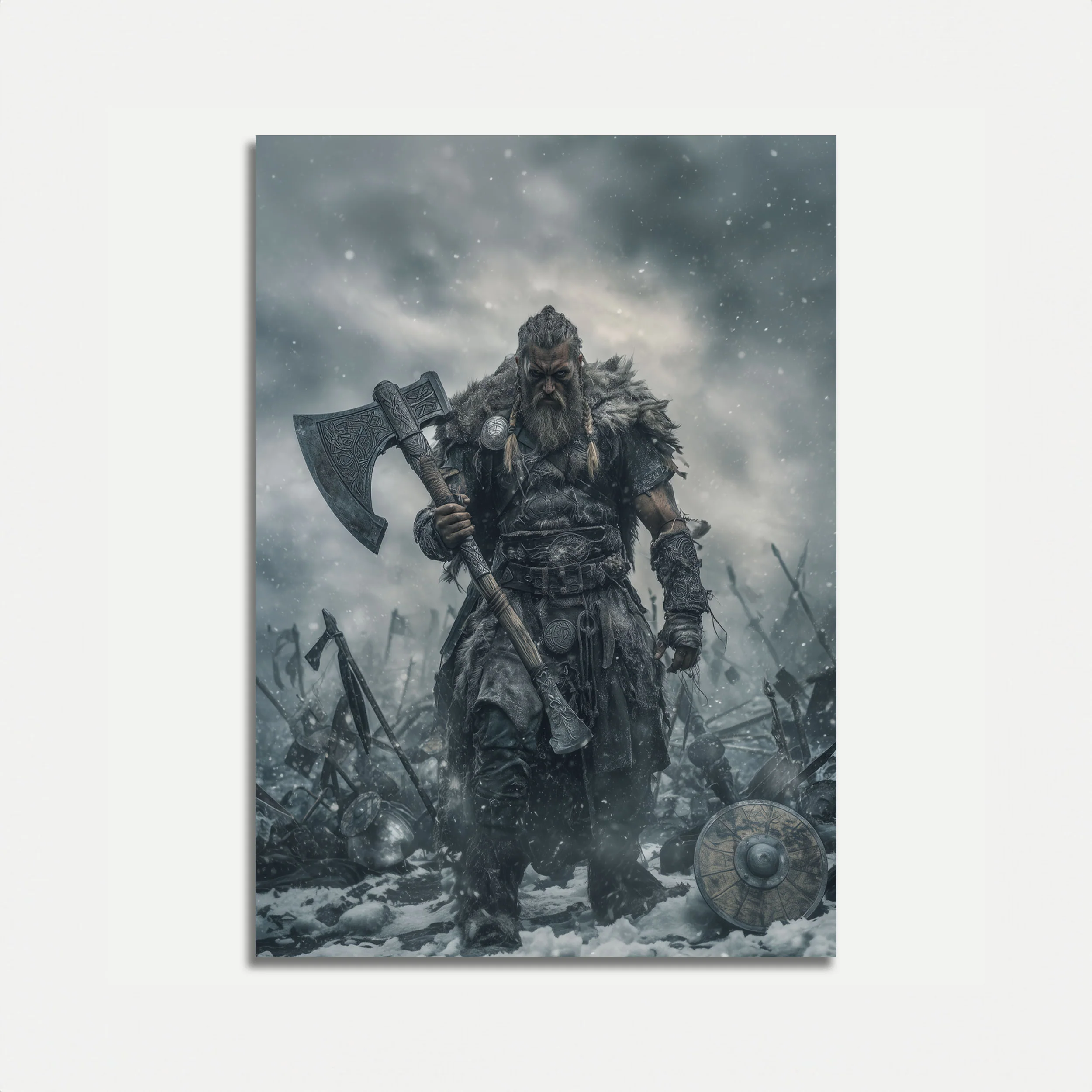 Fierce Viking Warrior Poster