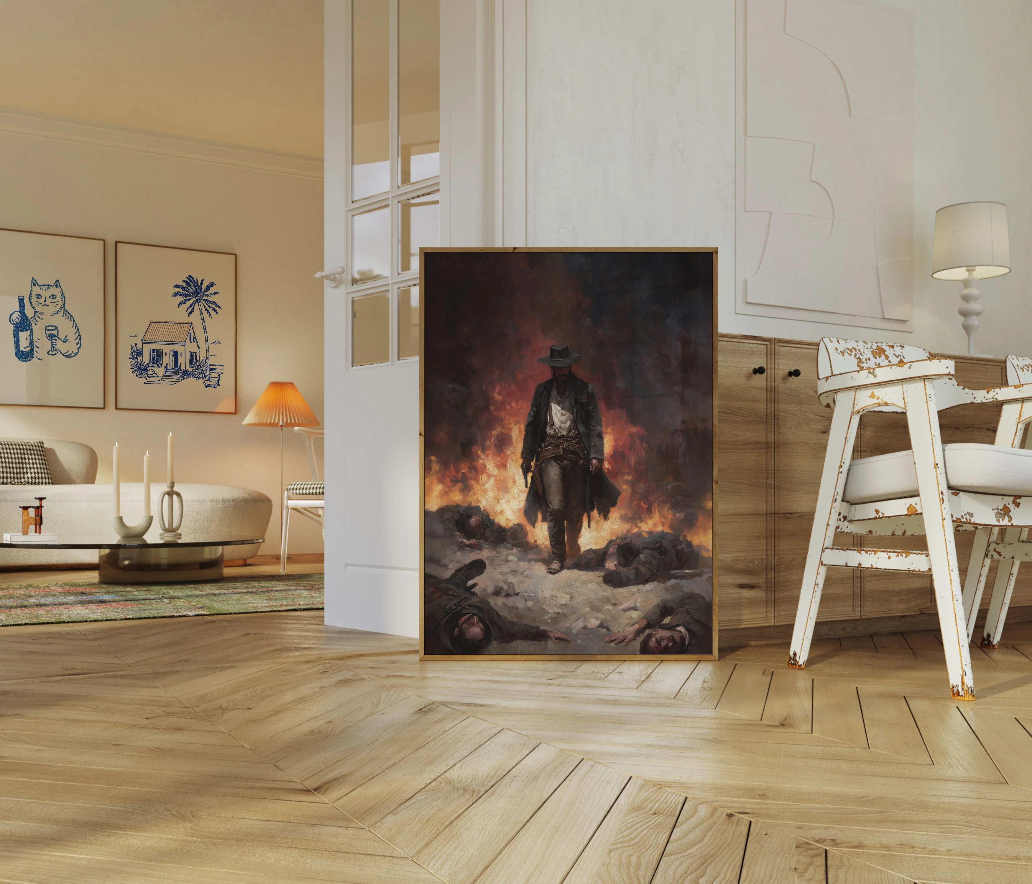 Flames of Vengeance Cowboy Poster - Image 5