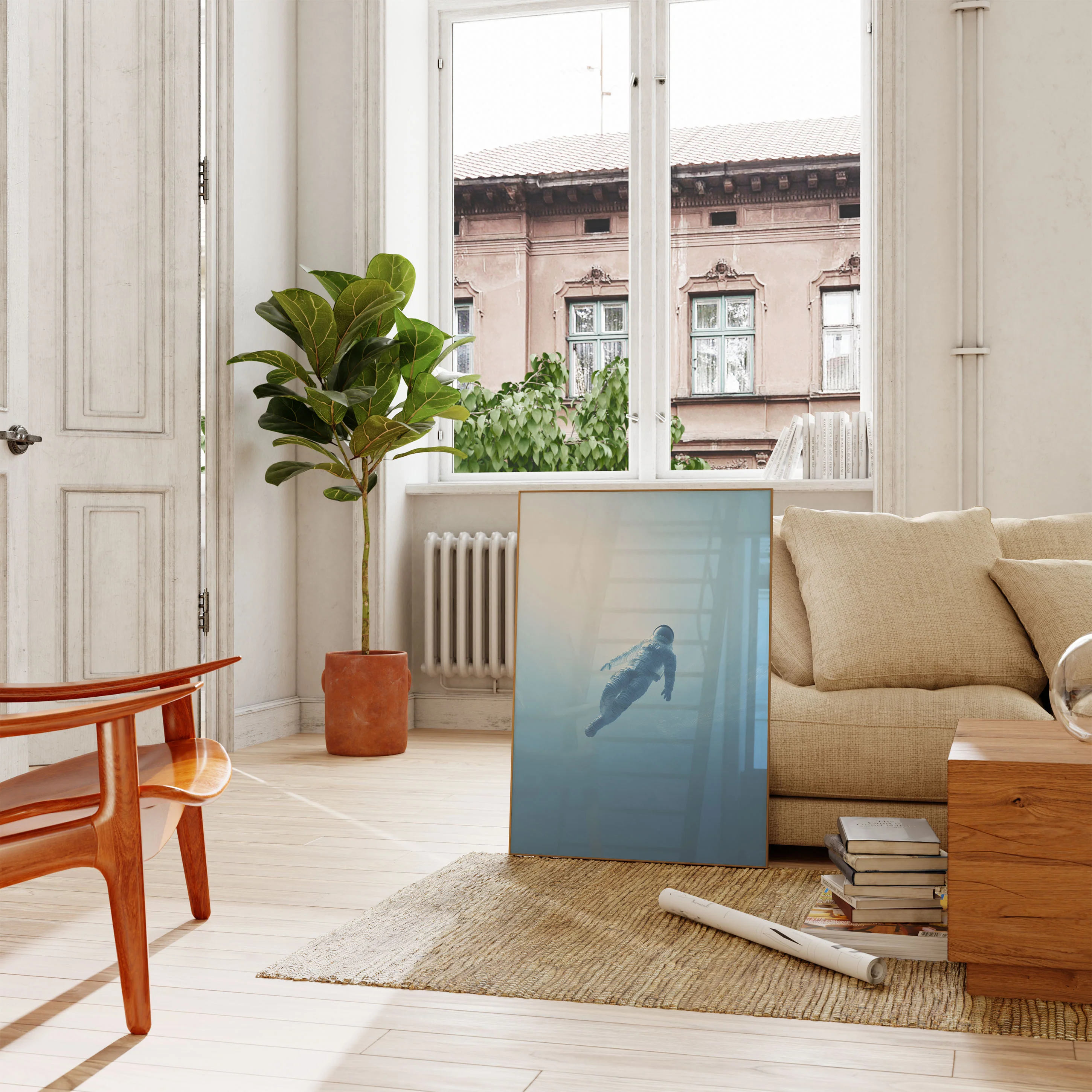 Floating Astronaut Dream Poster - Image 2