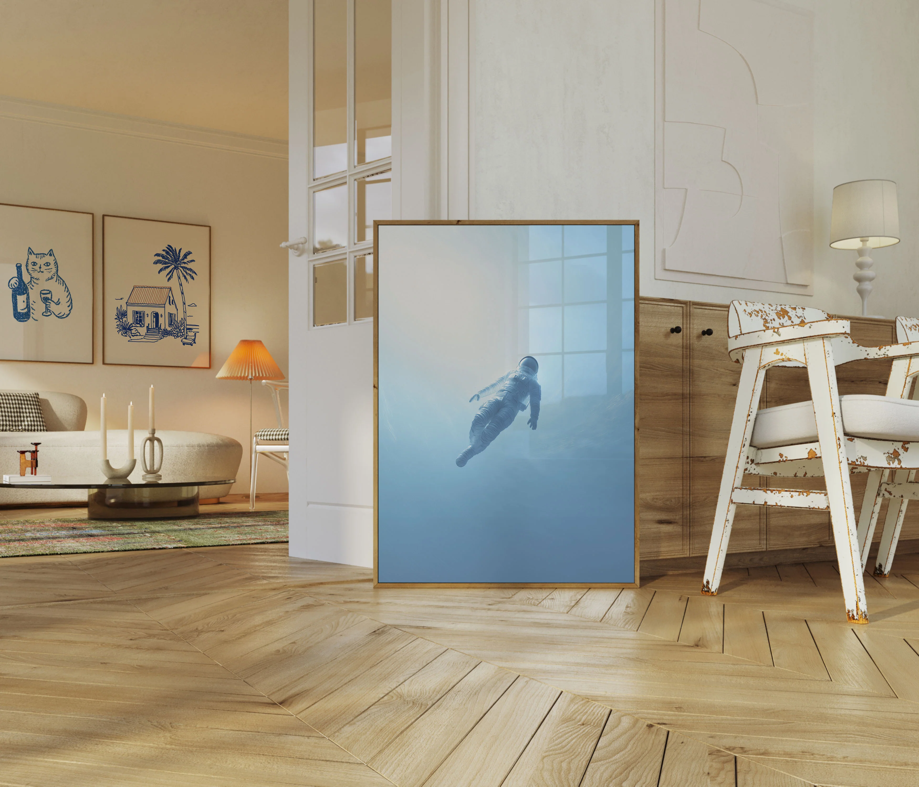 Floating Astronaut Dream Poster - Image 5