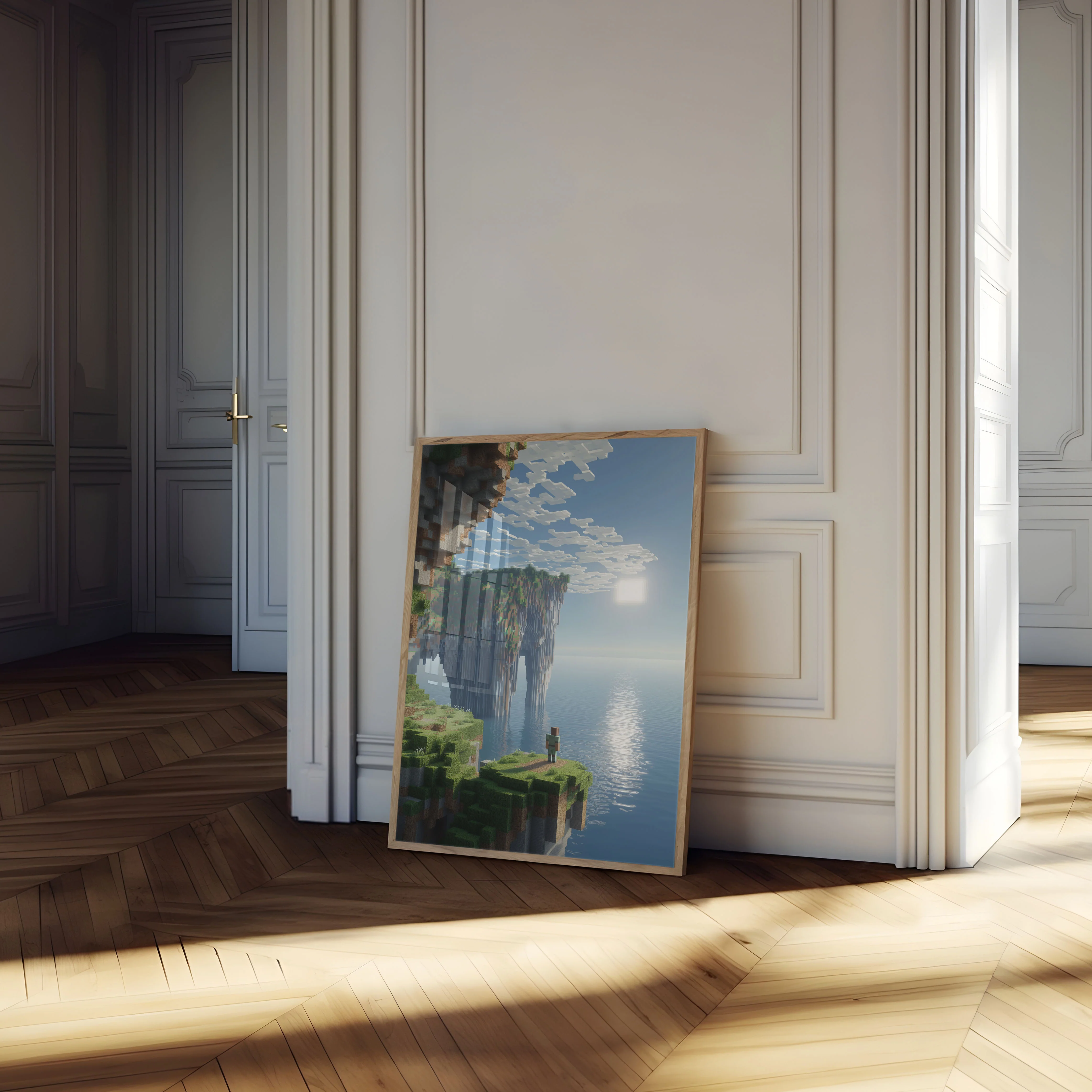 Floating Minecraft Landscape Poster - Image 4