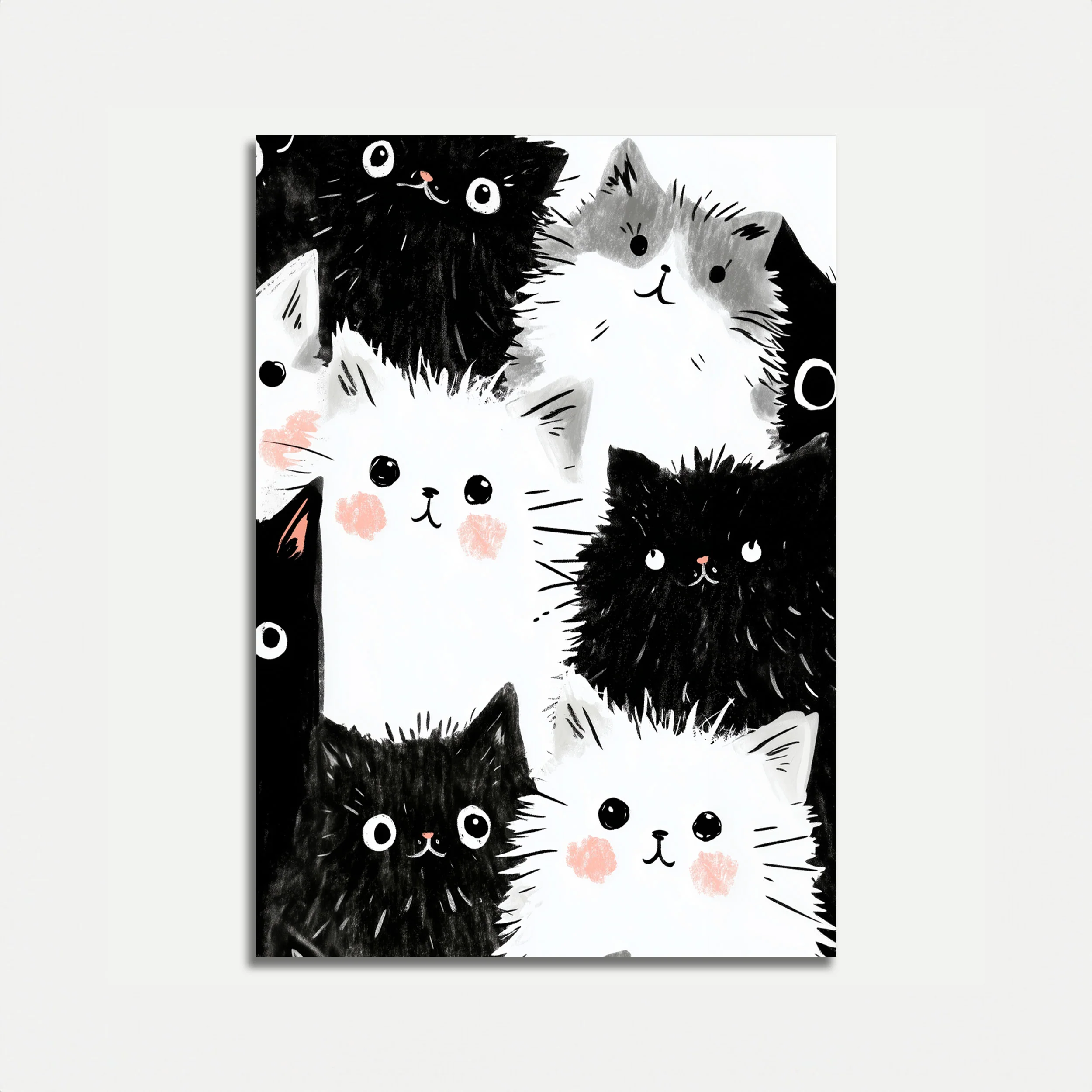 Fluffy Cats Party Poster