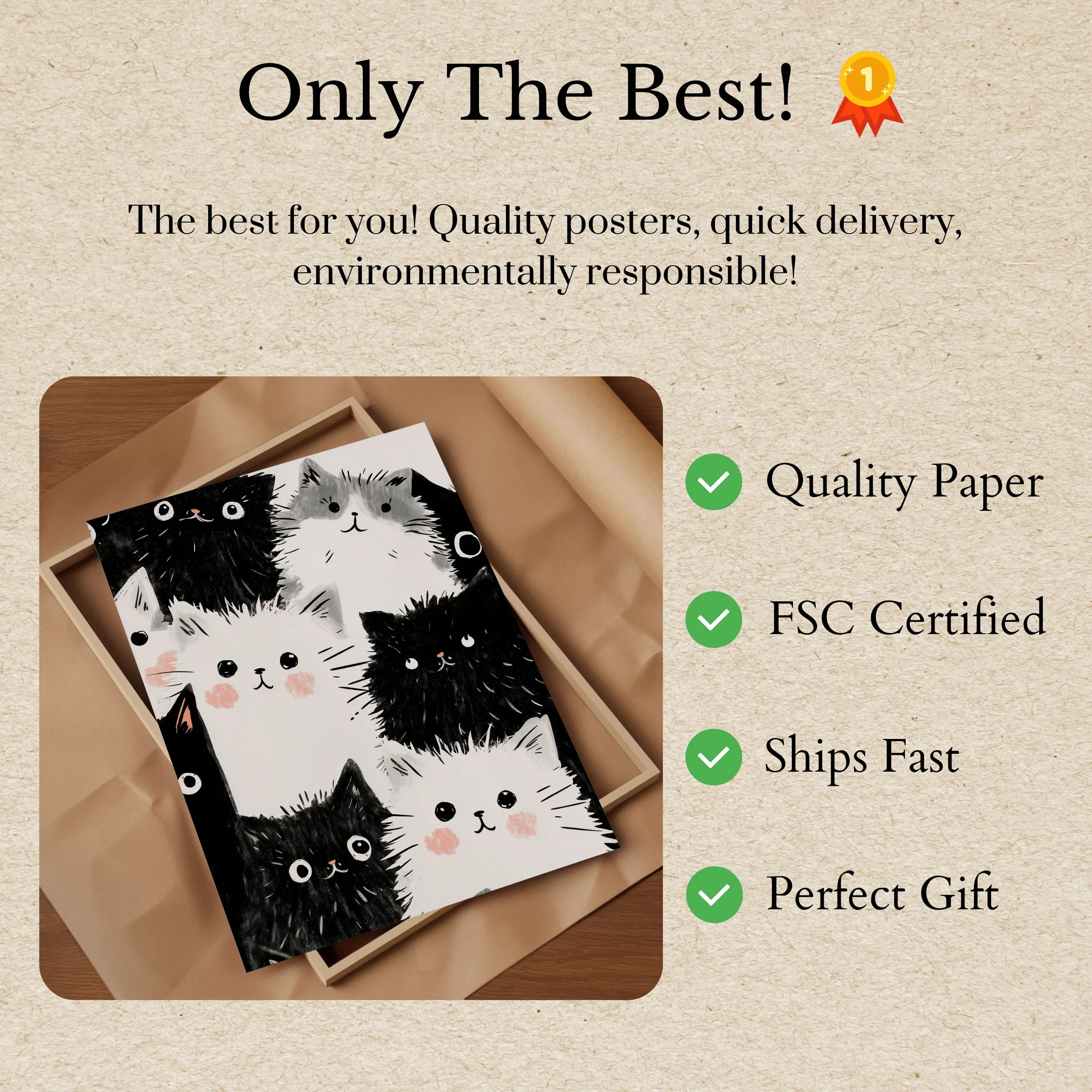 Fluffy Cats Party Poster - Image 3