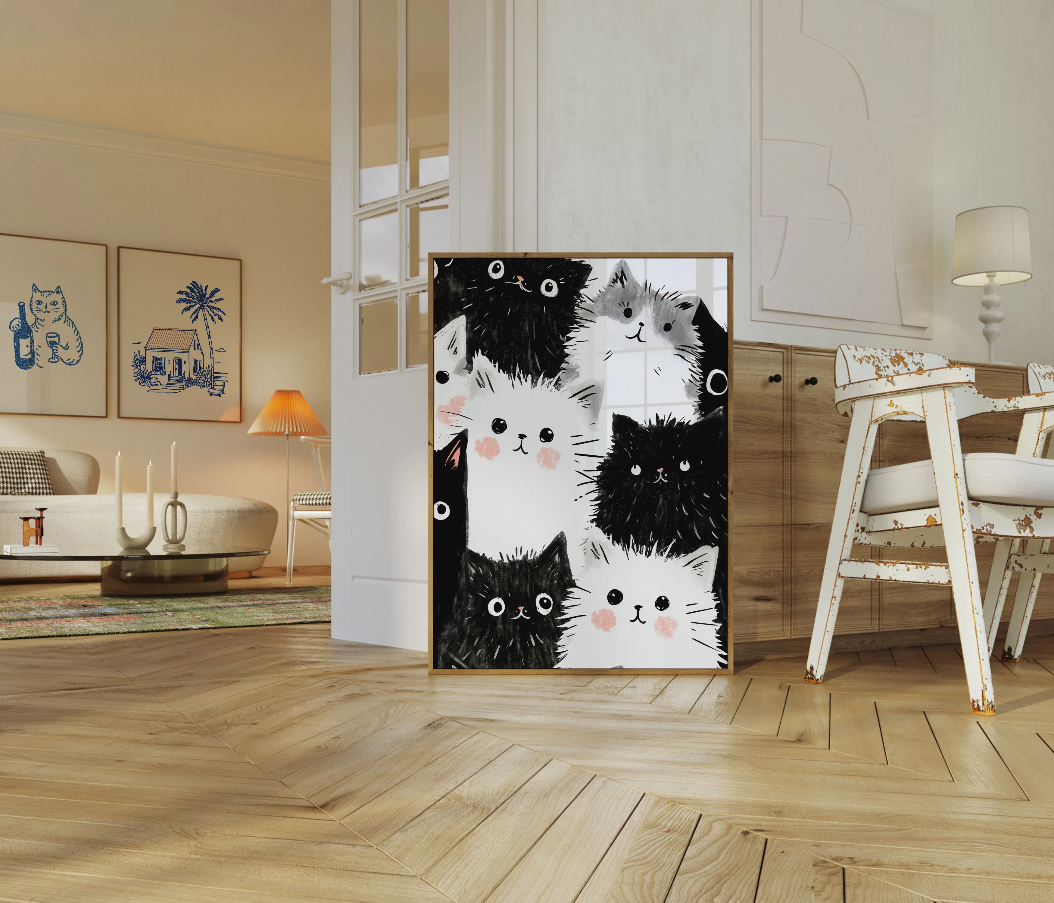 Fluffy Cats Party Poster - Image 5