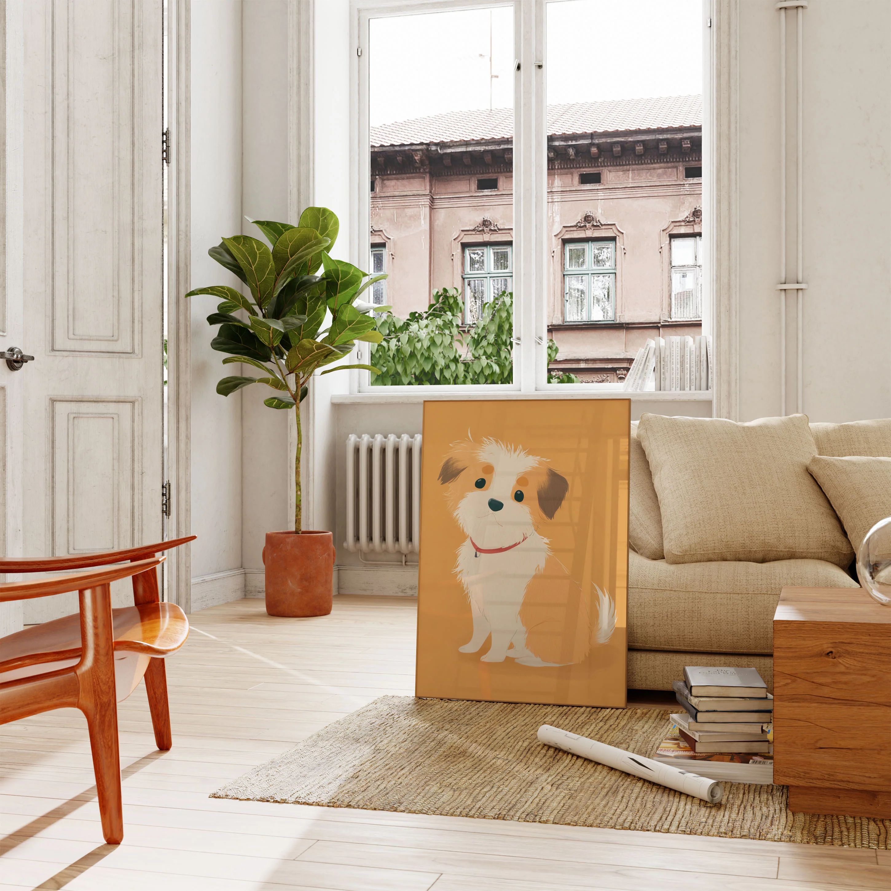 Fluffy Puppy Love Poster - Image 2