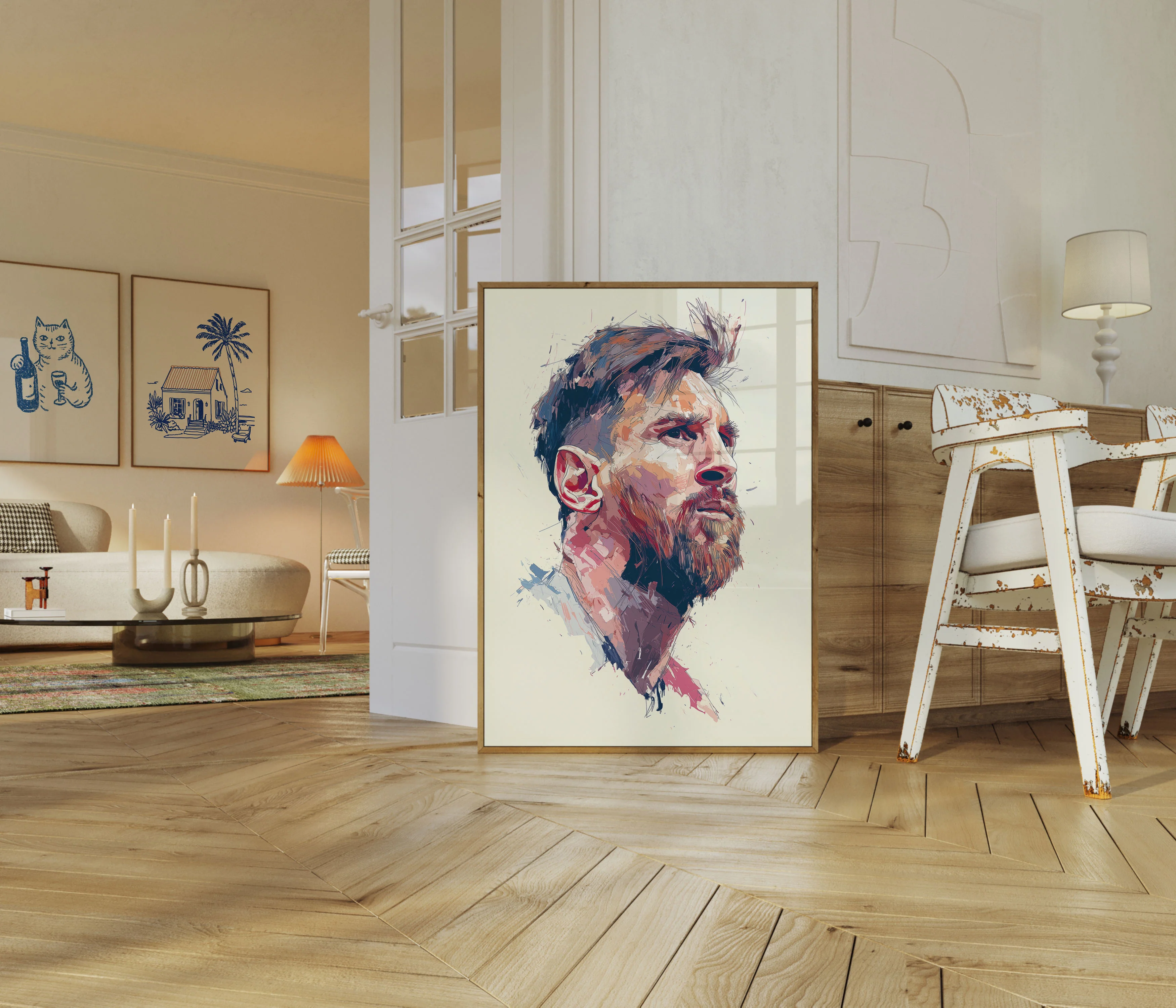 Football Legend Artistic Portrait Poster - Image 5