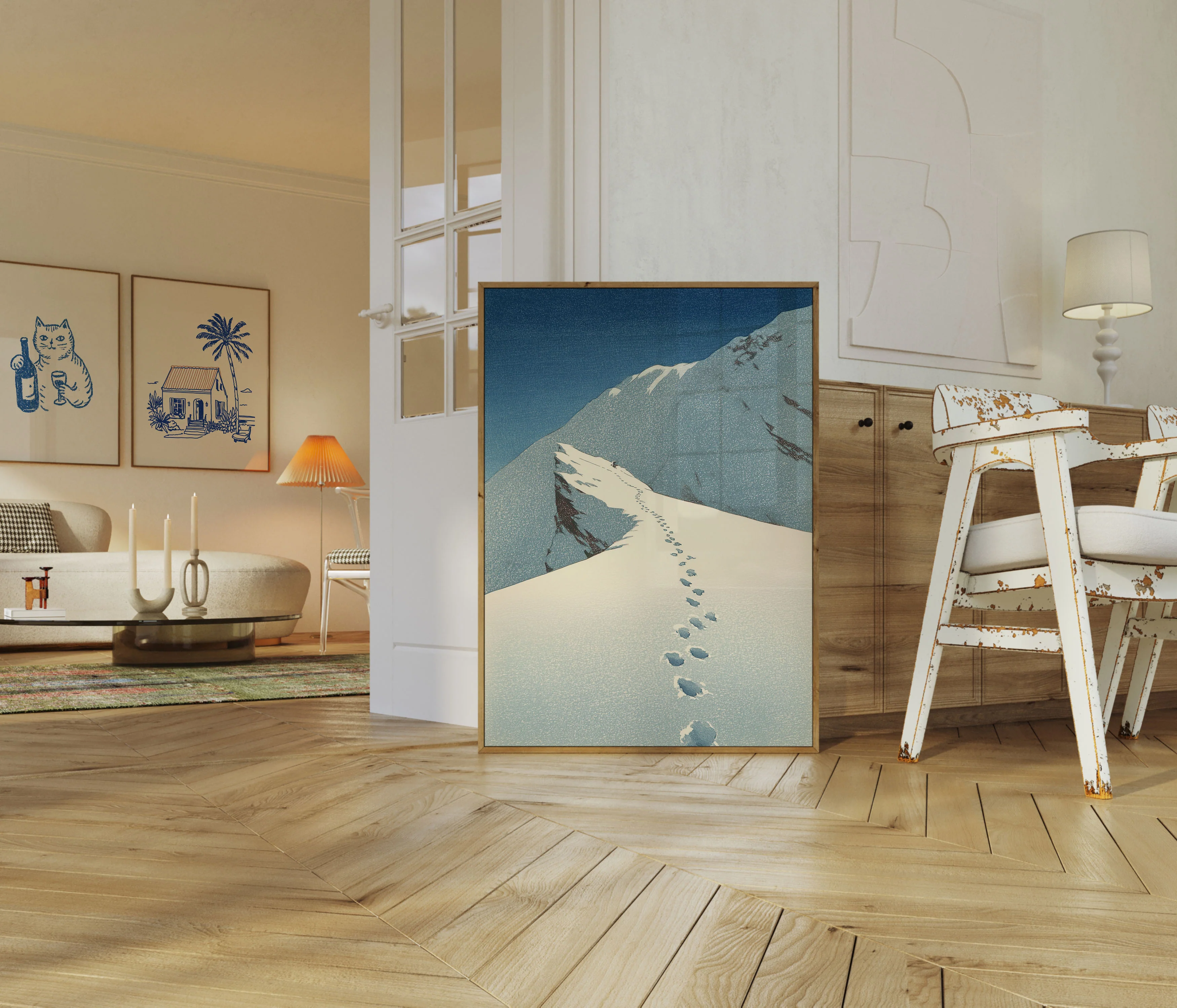 Footprints in Fresh Snow Poster - Image 5