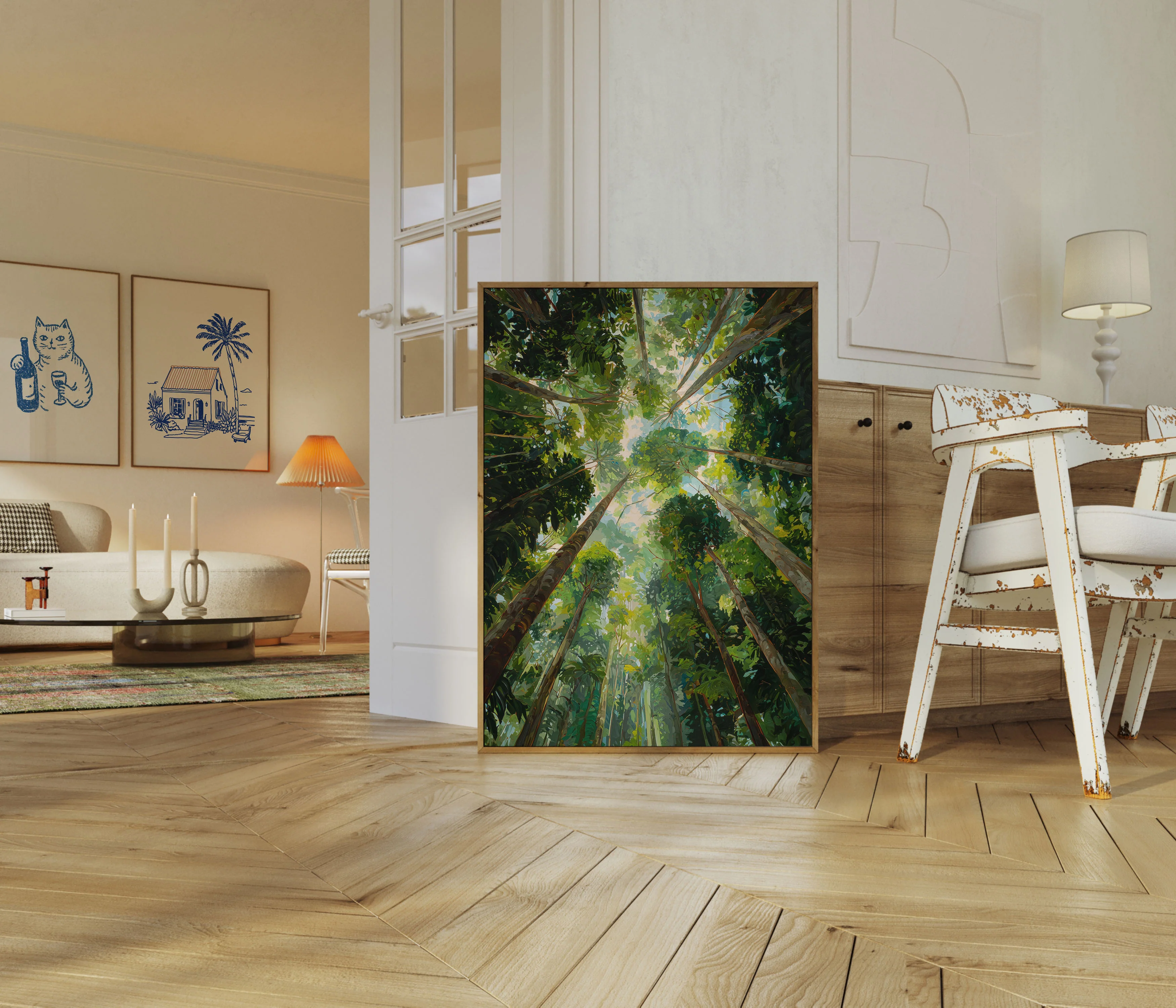 Forest Canopy Looking Up Poster - Image 5