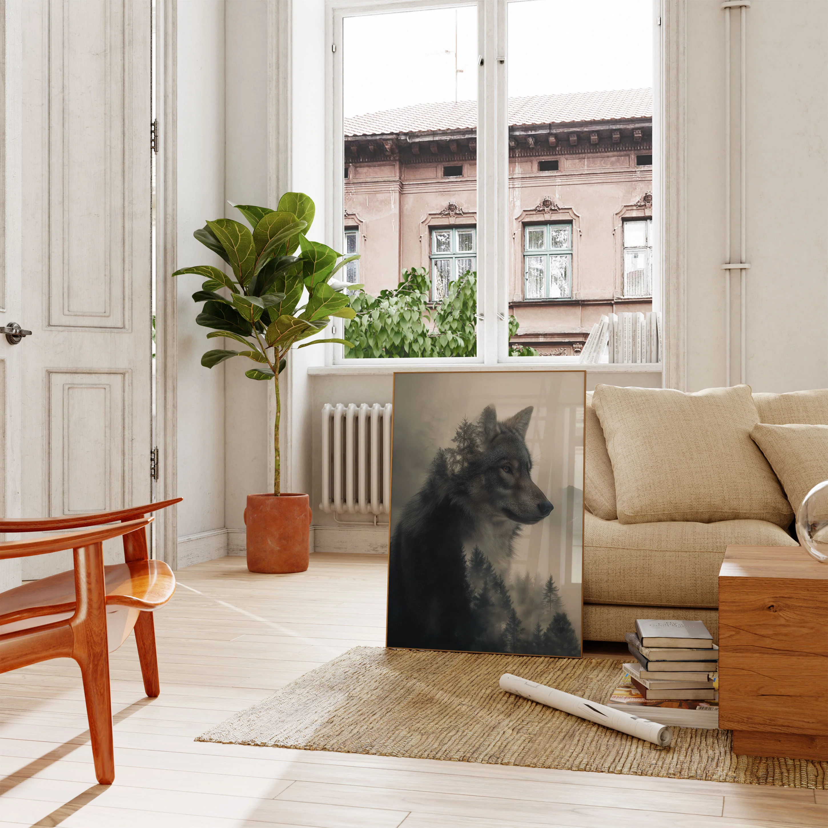 Forest Wolf Spirit Poster - Image 2