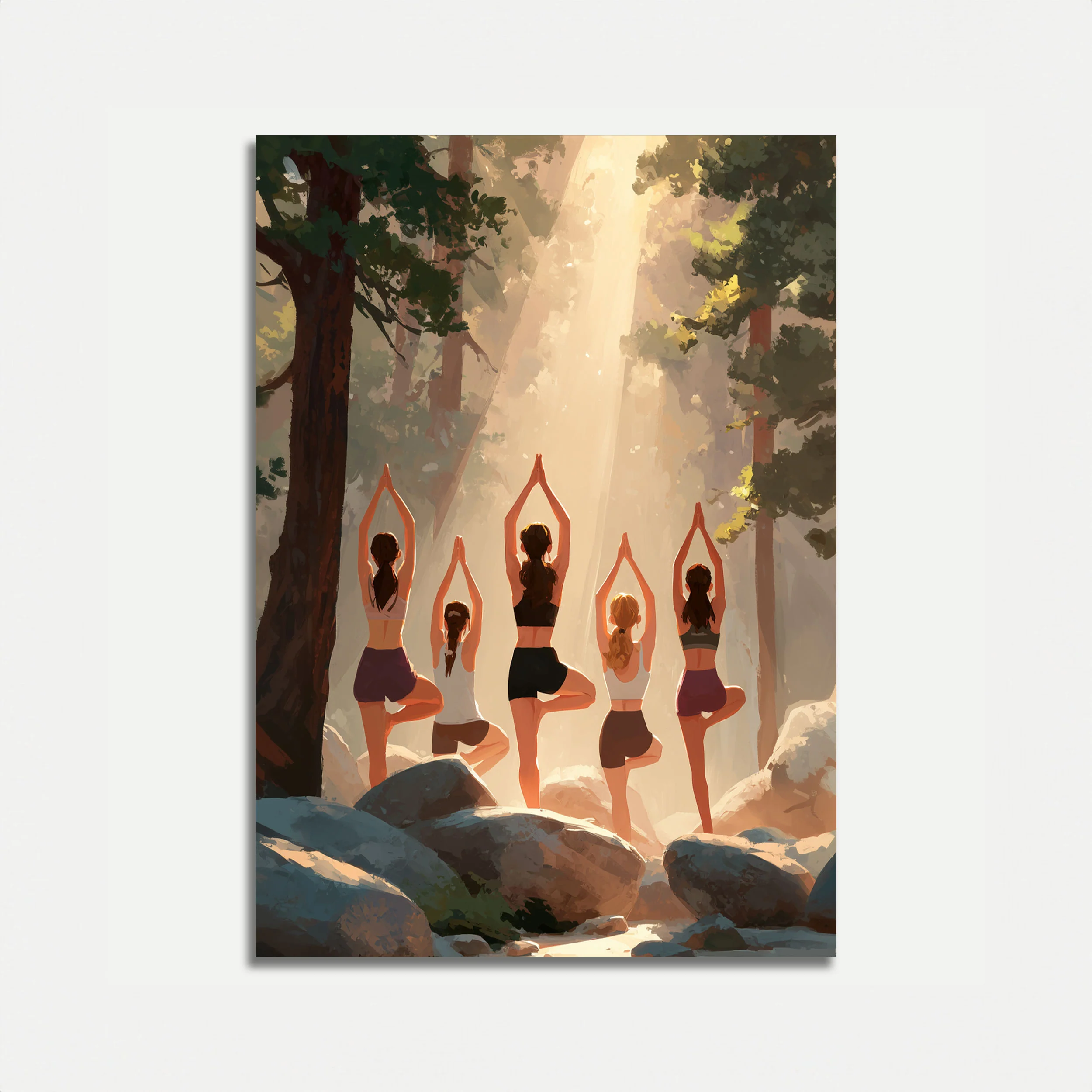 Forest Yoga Serenity Poster