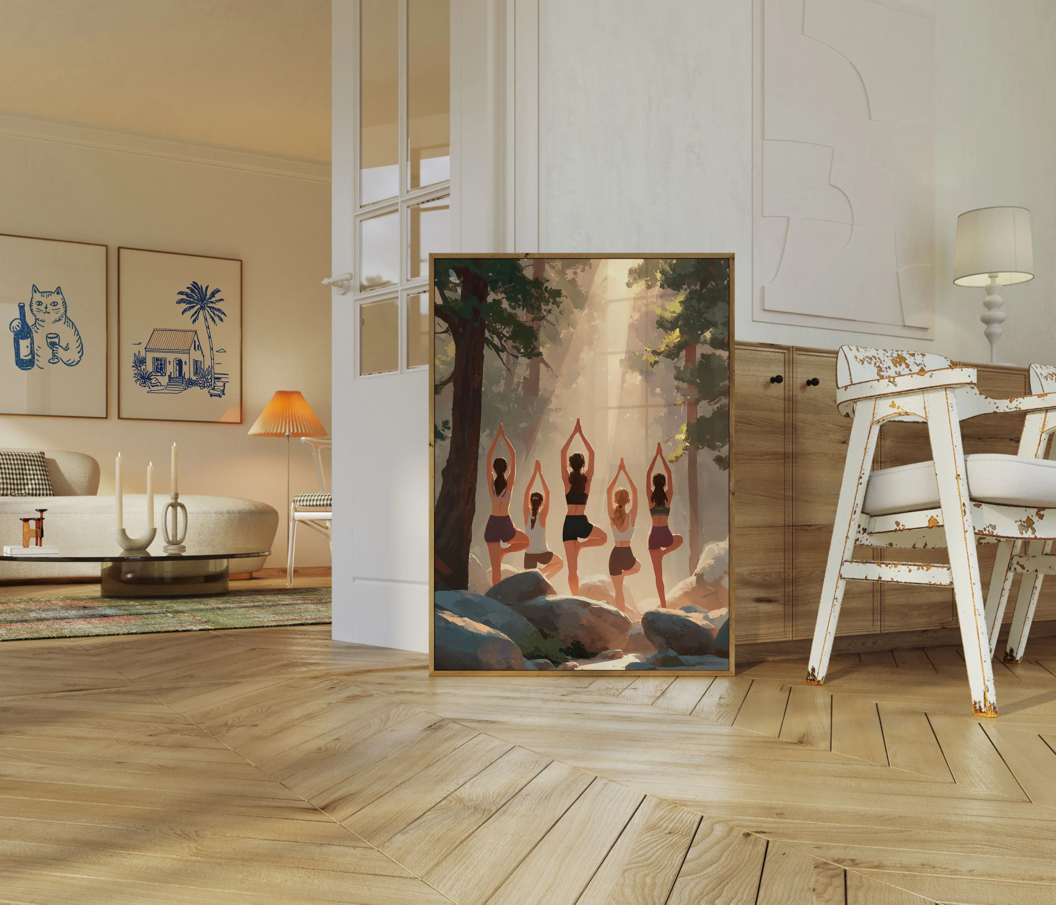 Forest Yoga Serenity Poster - Image 5