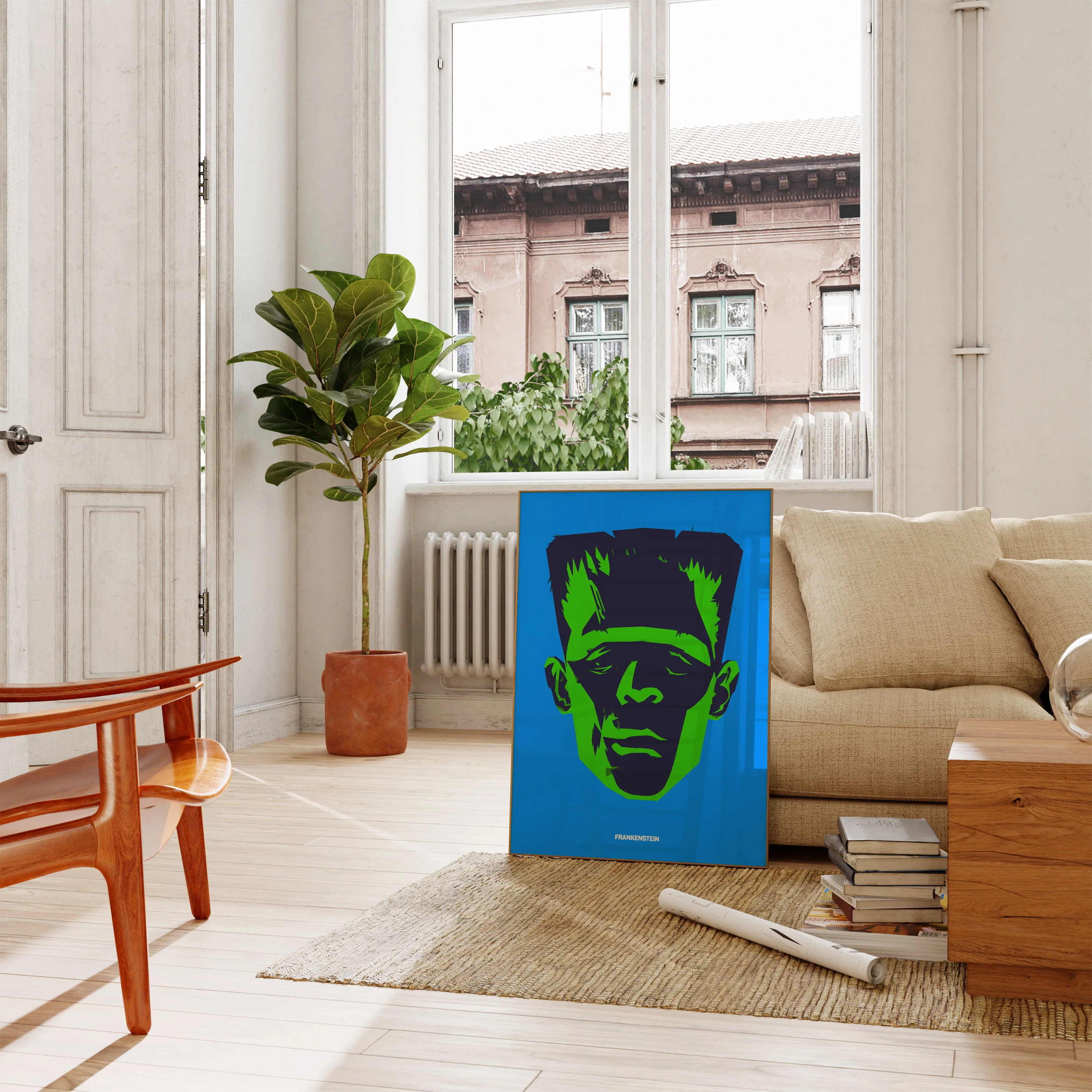 Frankenstein Monster Pop Art Poster - Image 2