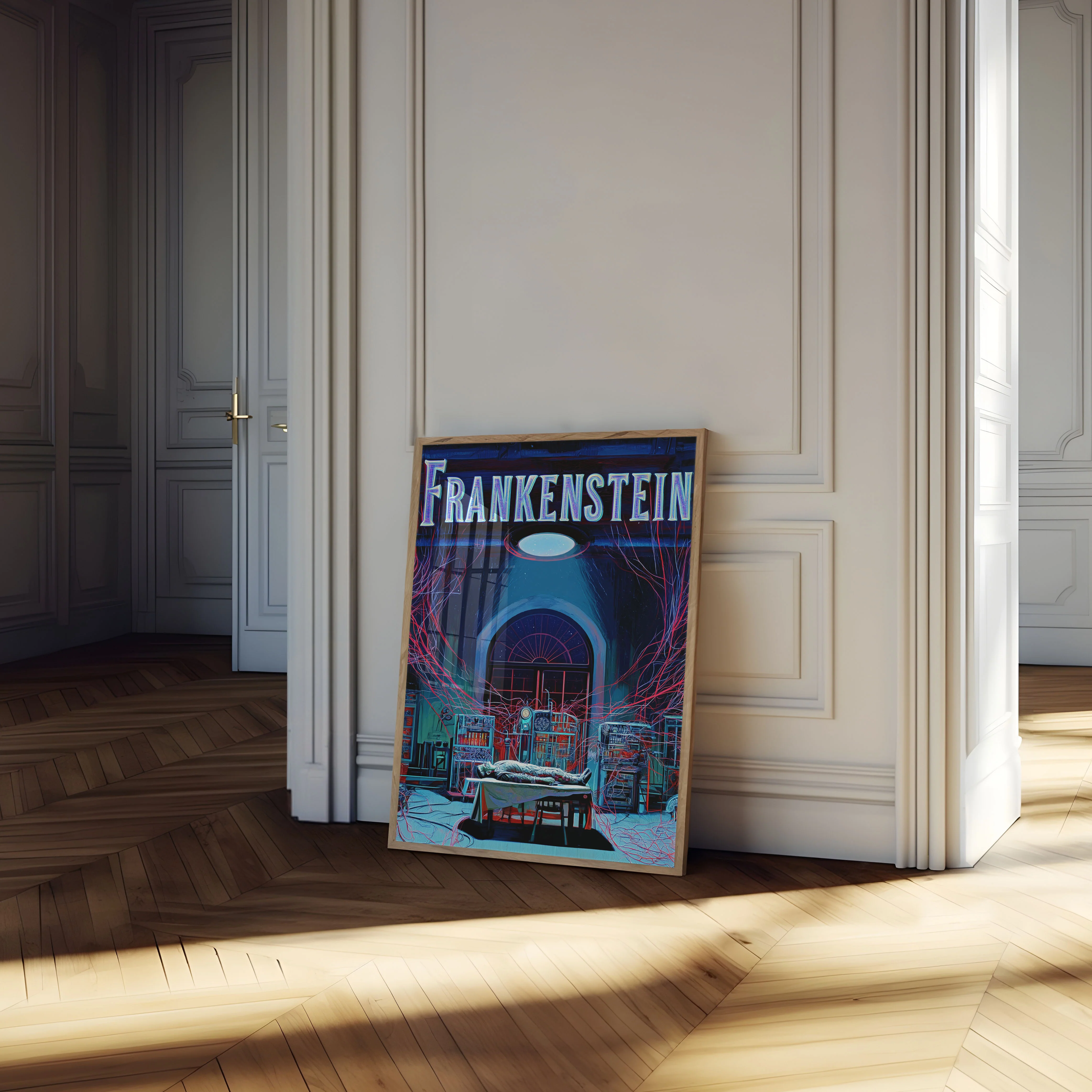Frankenstein's Laboratory Neon Poster - Image 4