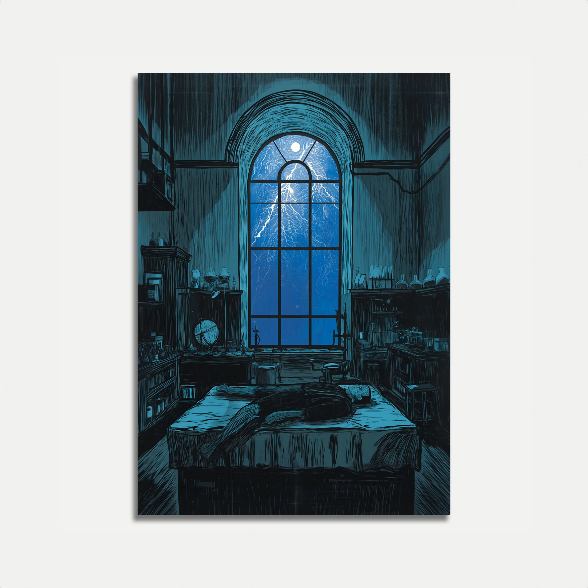Frankenstein's Laboratory Storm Poster