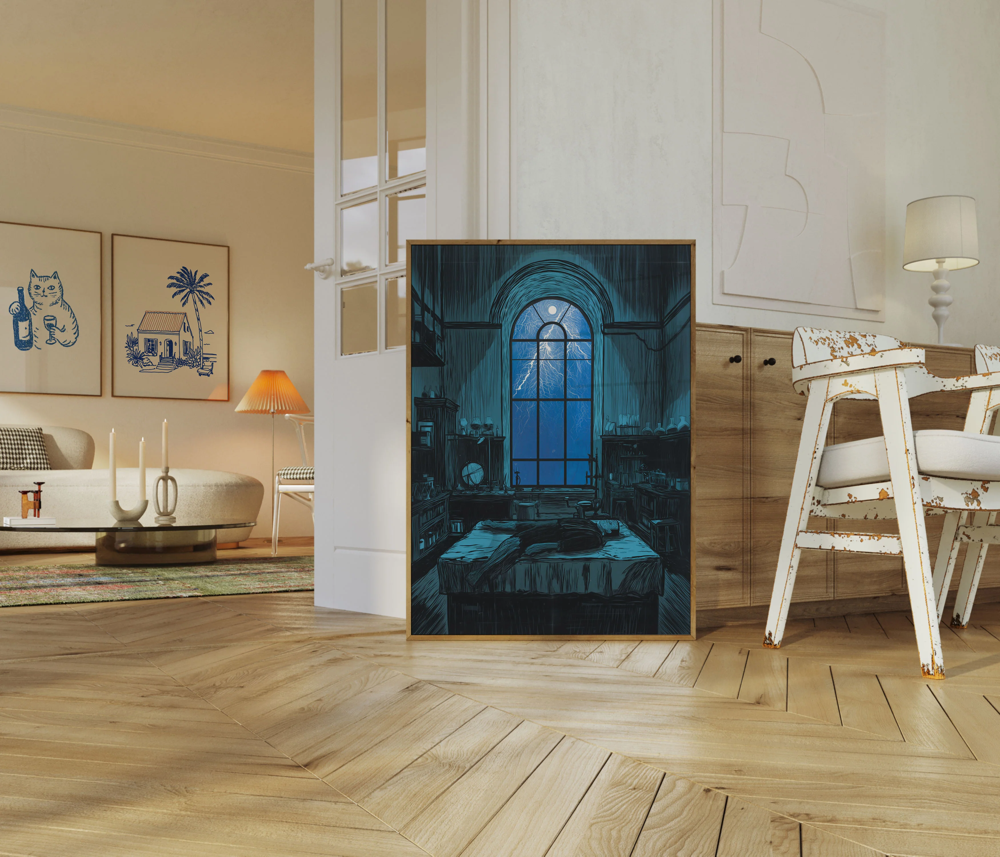 Frankenstein's Laboratory Storm Poster - Image 5