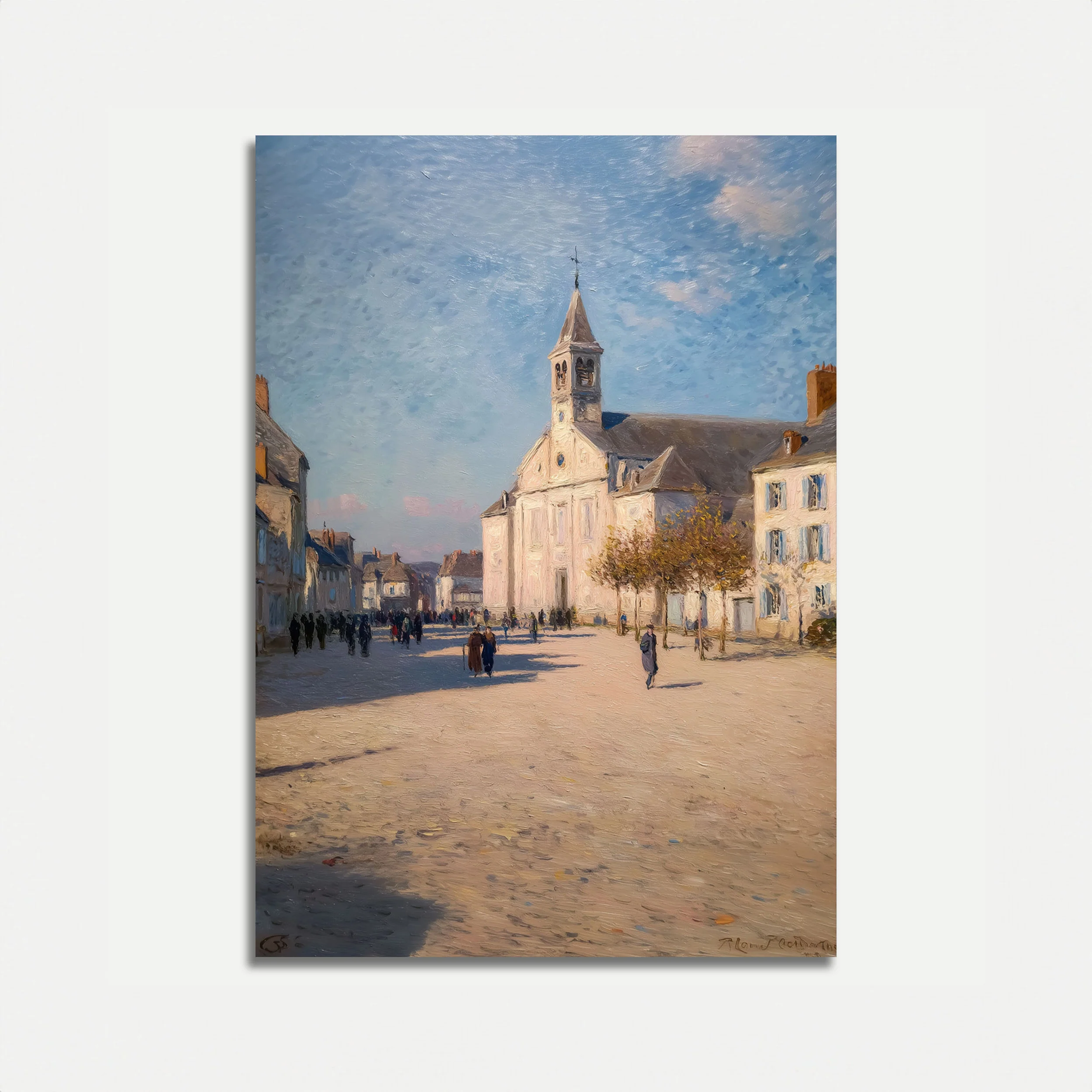 French Village Church Street Poster
