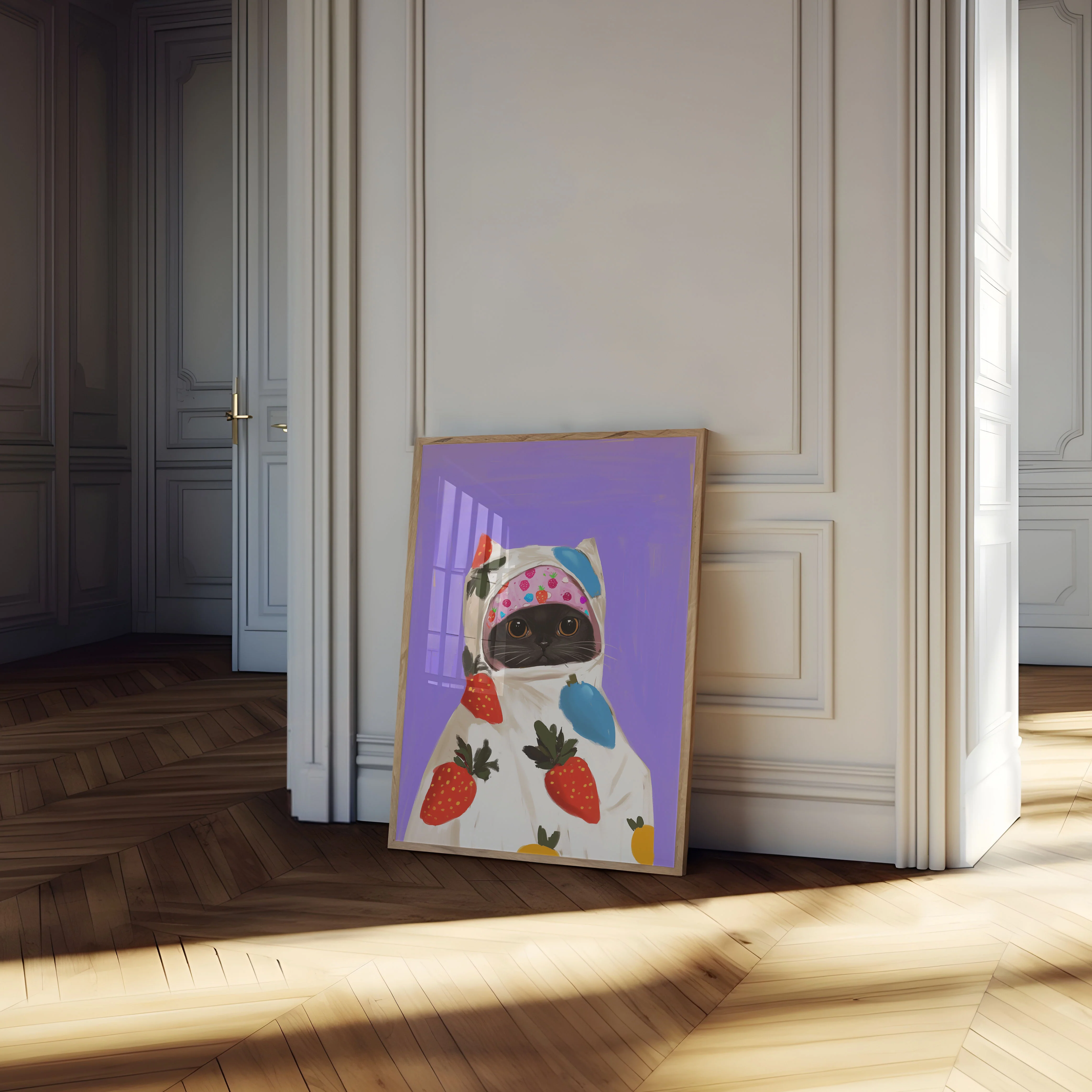 Fruity Feline Fashion Poster - Image 4