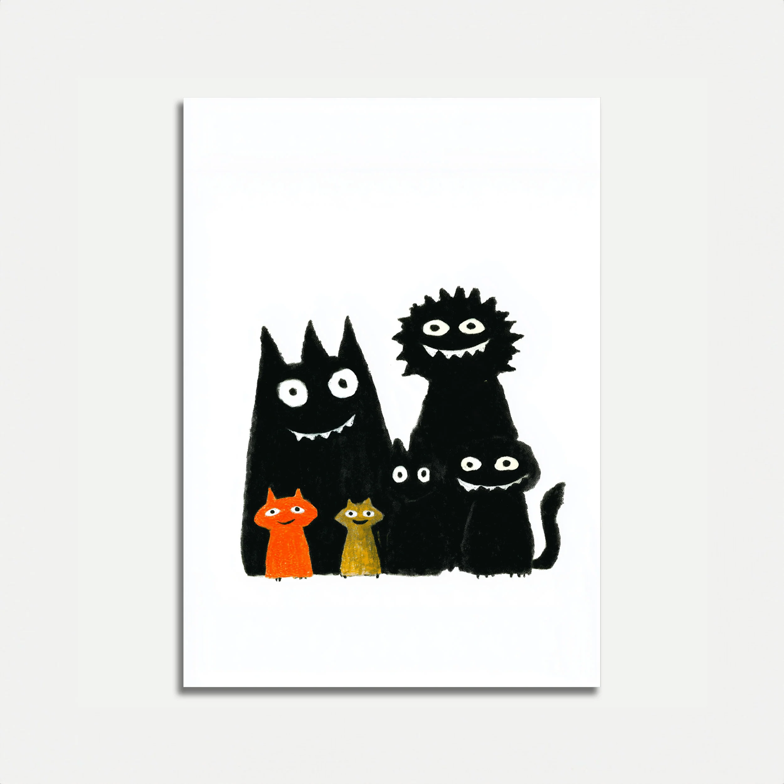 Funny Cats Family Poster