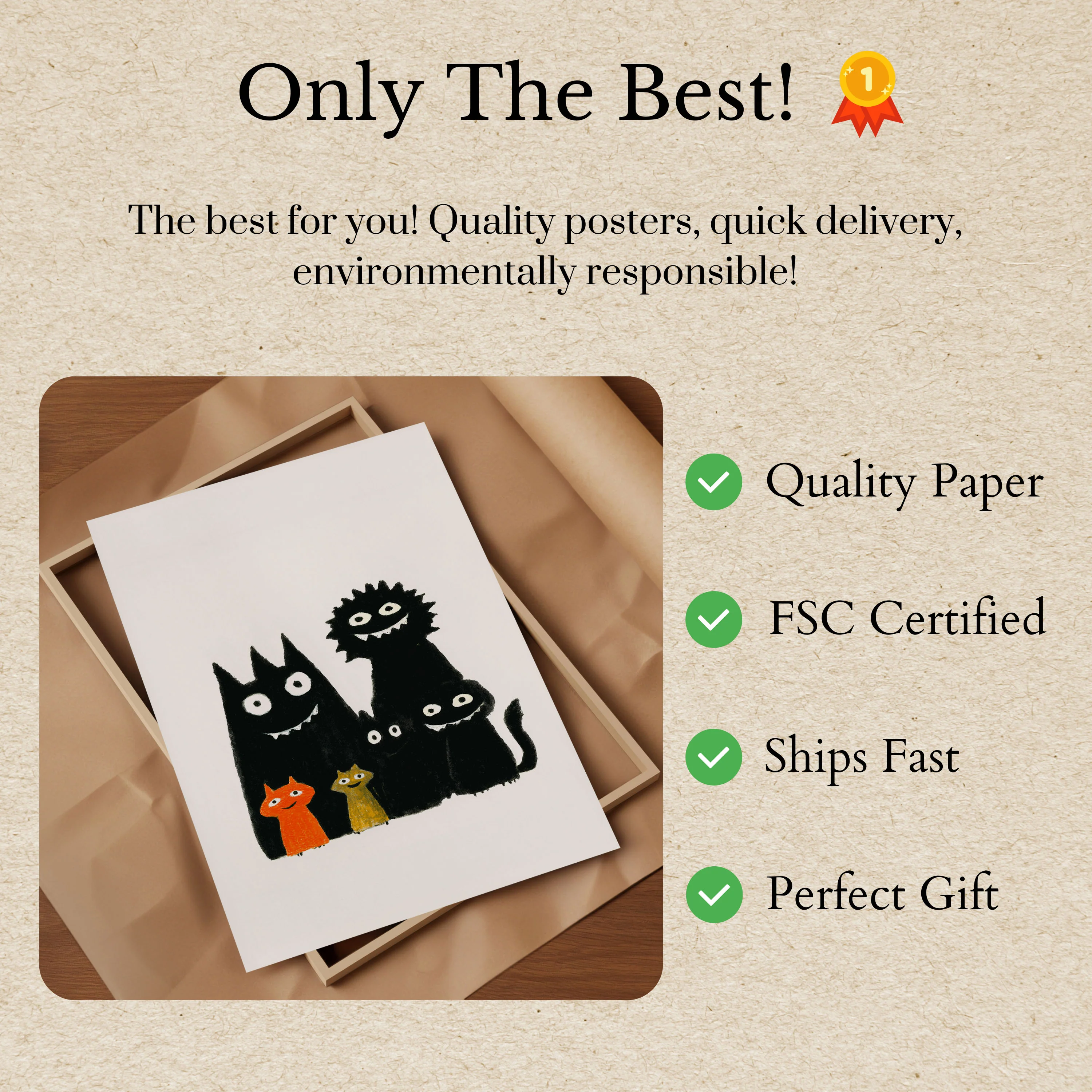 Funny Cats Family Poster - Image 3