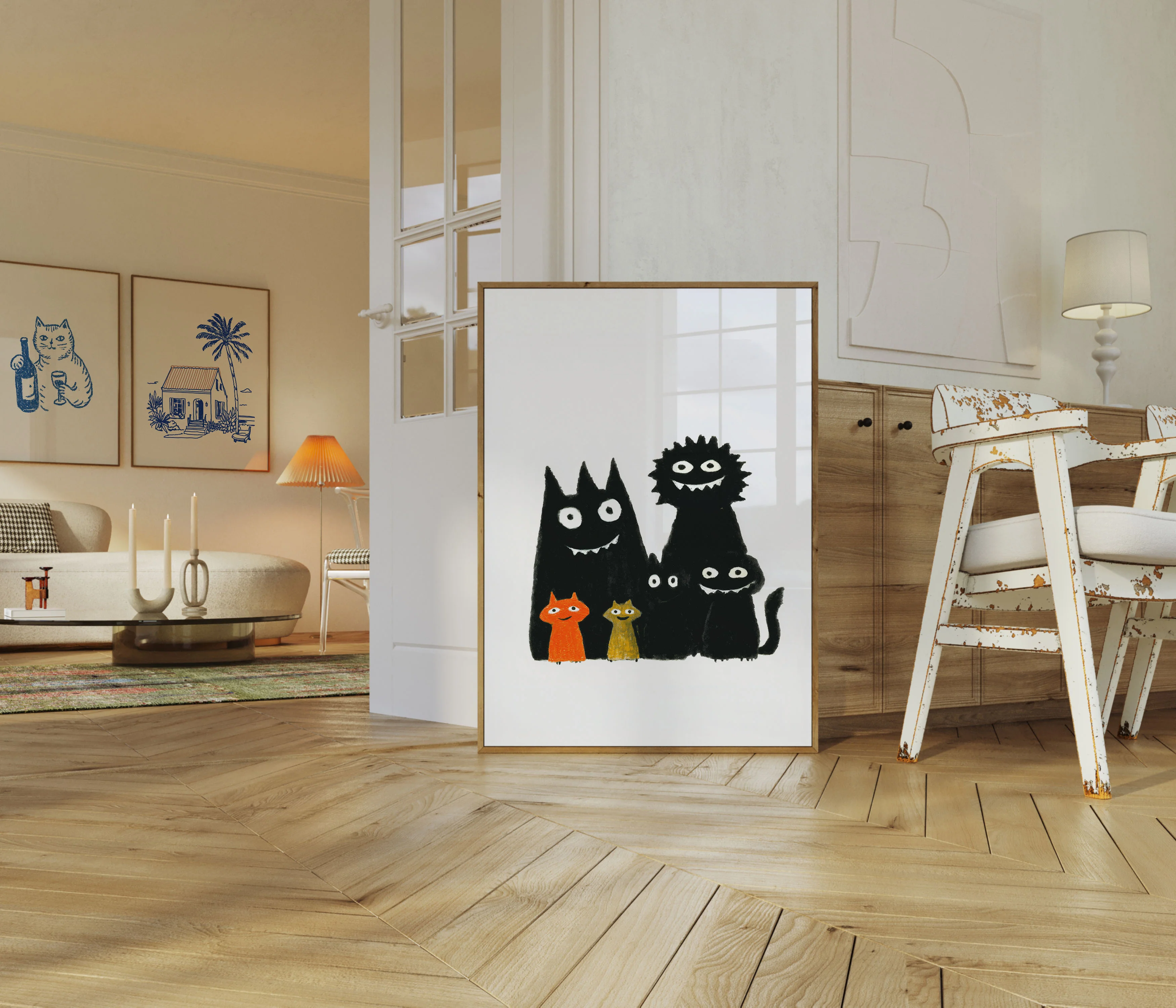 Funny Cats Family Poster - Image 5