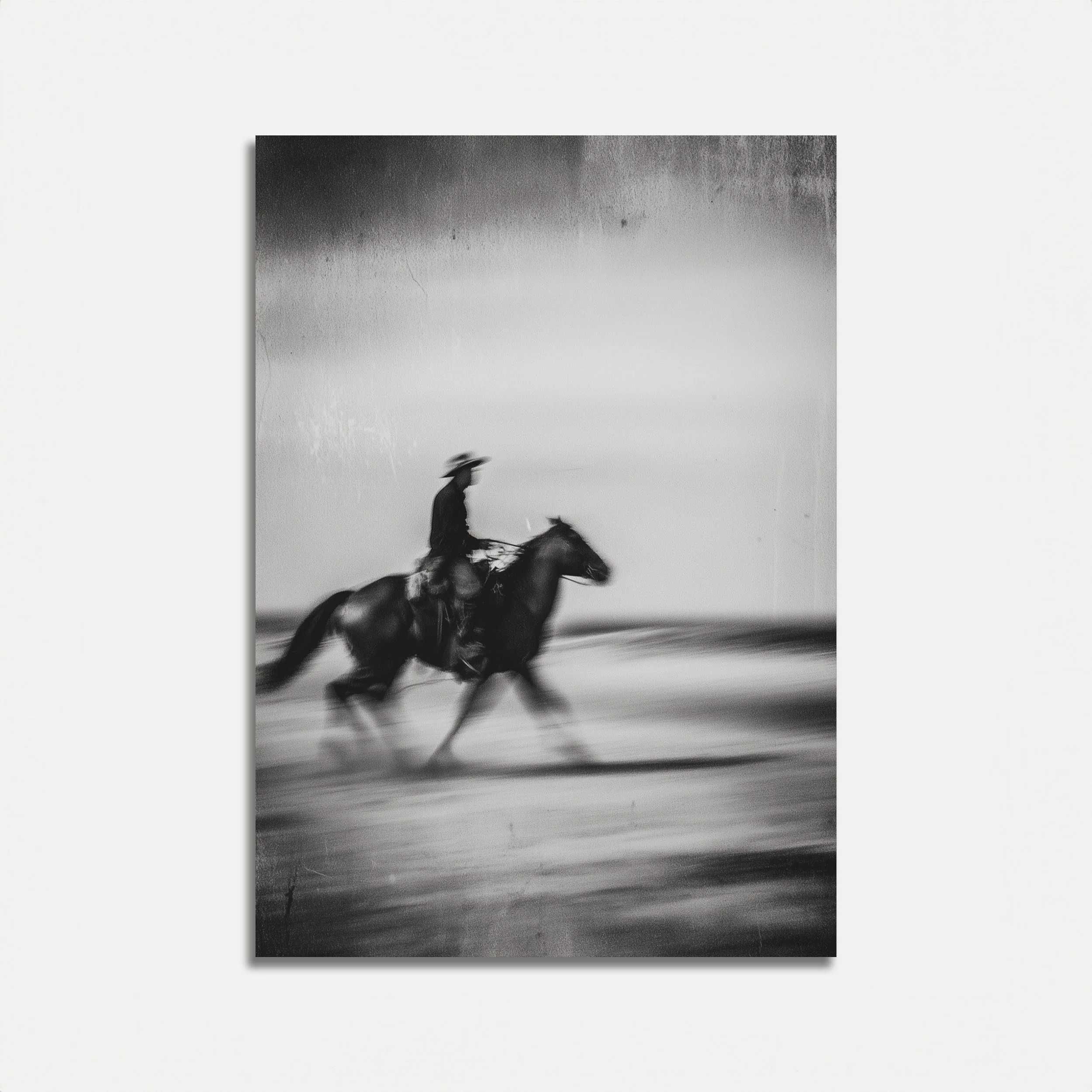 Galloping Cowboy Motion Poster