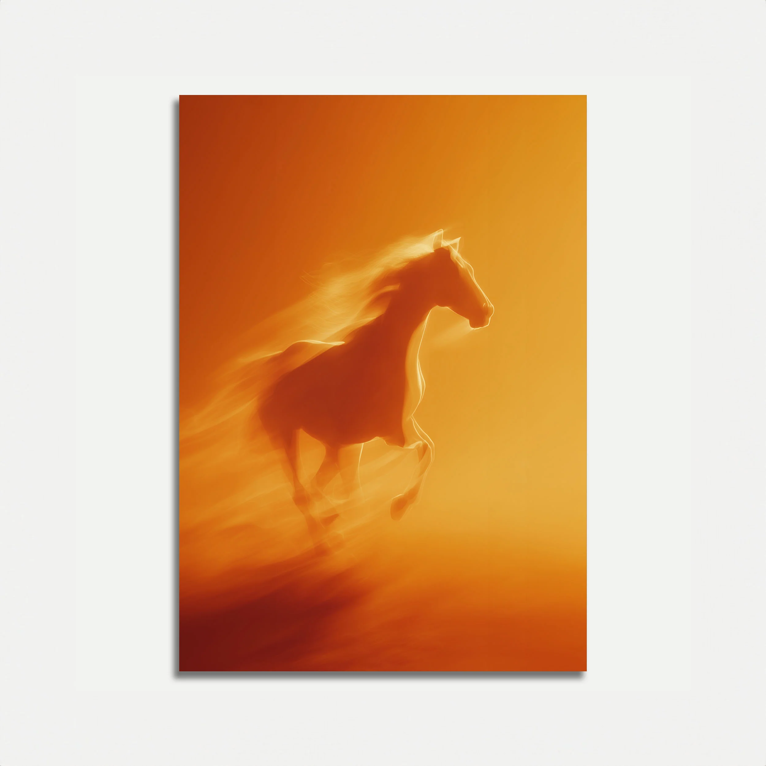 Galloping Golden Stallion Poster