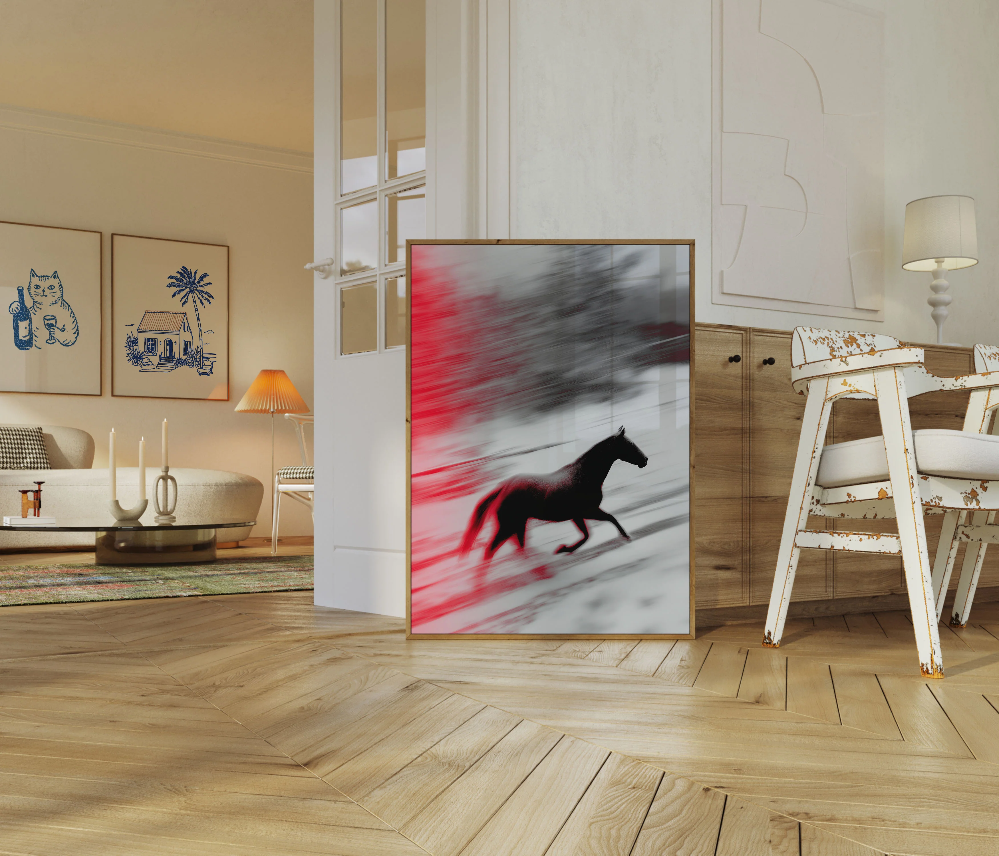 Galloping Horse in Motion Poster - Image 5