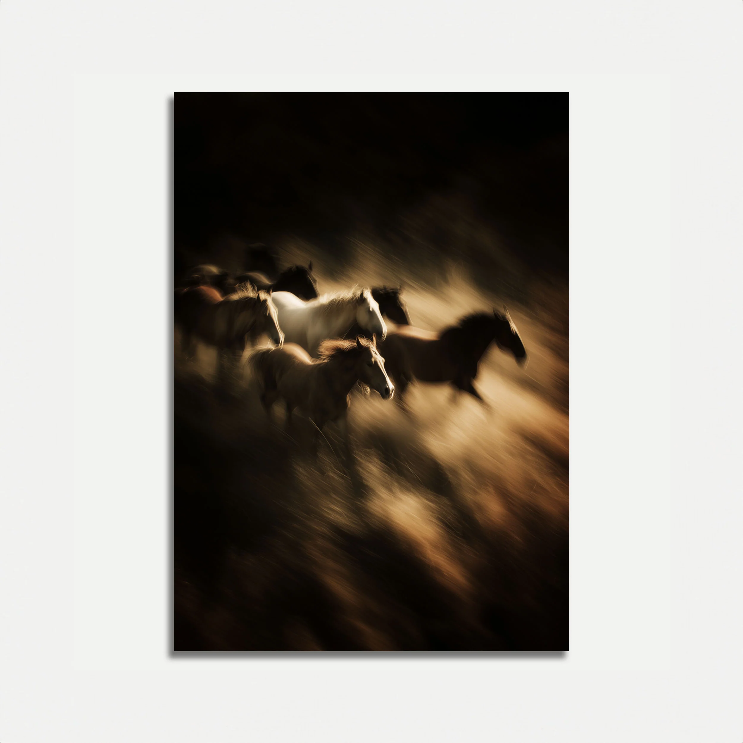 Galloping Horses in Motion Poster